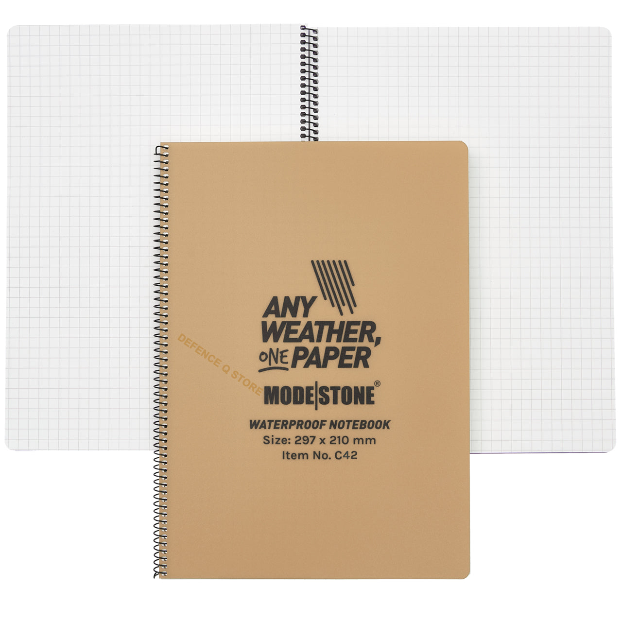 Modestone® stone paper is also an eco-friendly choice. Stone paper is made from 80% CaCo3 and 20% HDPE. www.moralepatches.com.au