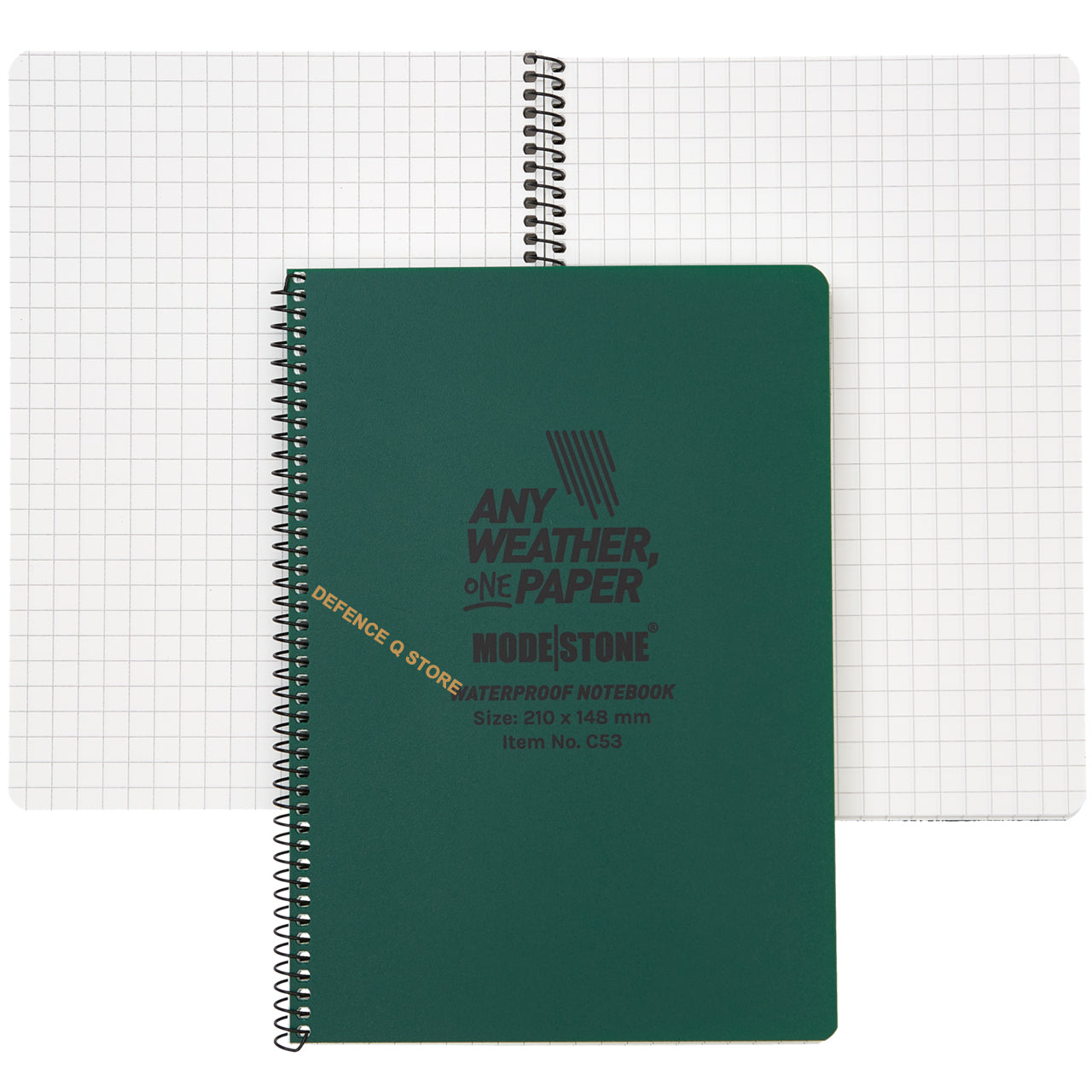 Modestone® stone paper is also an eco-friendly choice. Stone paper is made from 80% CaCo3 and 20% HDPE. www.moralepatches.com.au