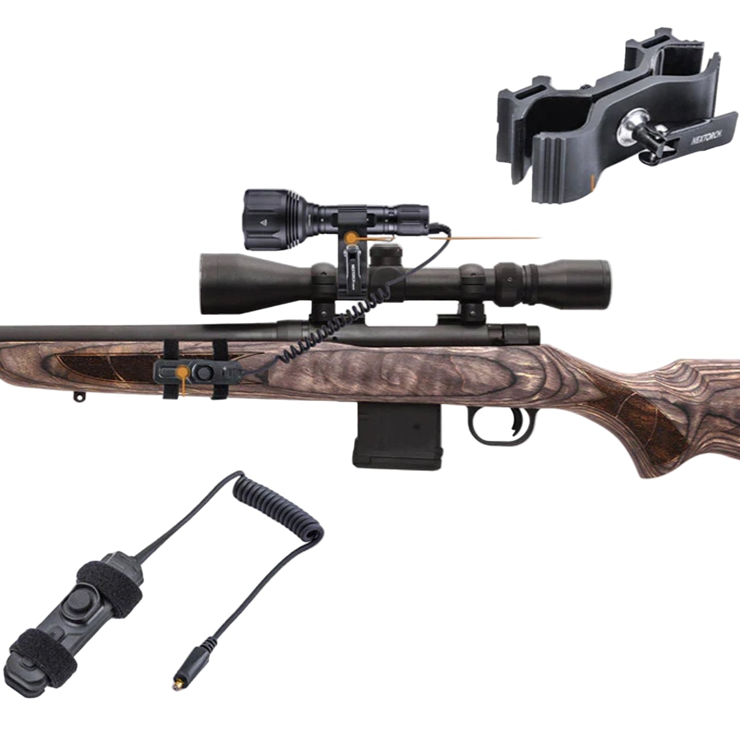 The NEXTORCH T7 MAX was developed together with internationally successful experts for hunting.
This exceptionally powerful hunting lamp has therefore been created out in the field and is highly praised by experienced hunters. www.moralepatches.com.au