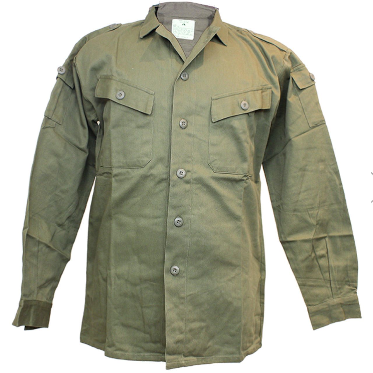 REPRODUCTION VIETNAM WAR PIXIE SHIRT JUNGLE GREEN WITH SLANTED FRONT POCKET (like a pixies ears) and small pockets on the upper arm area. S= 90cm M= 95cm L= 100cm www.moralepatches.com.au