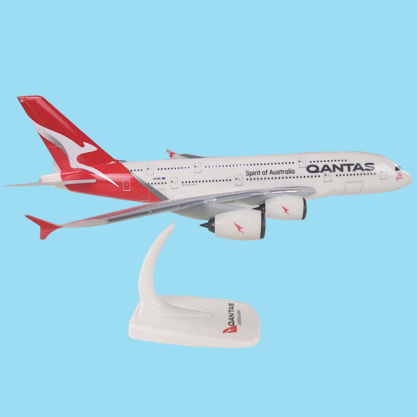 Command your display with this magnificent 1/250 scale A380 from PPC, showcasing Qantas's contemporary new livery on the world's largest passenger airliner. This expertly crafted collectible merges cutting-edge design with aviation's most iconic wide-body aircraft, rendered with exceptional detail and authenticity. www.moralepatches.com.au