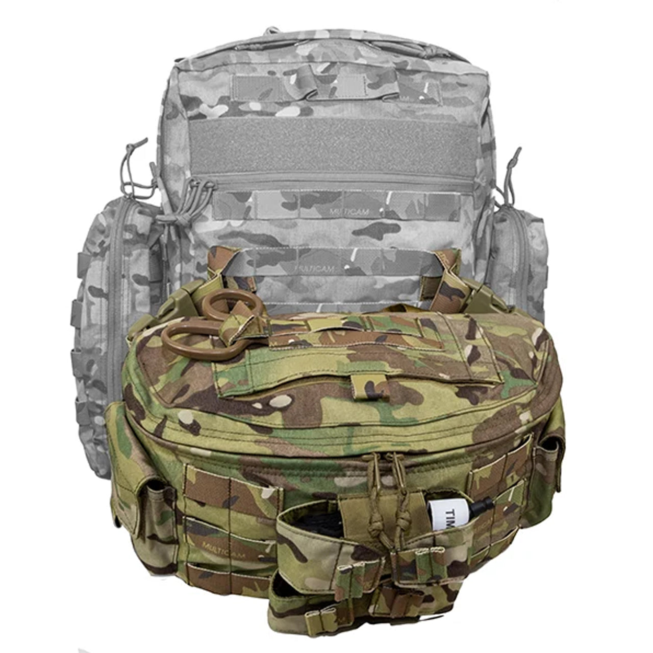 The Delta Medic Pack 2 is a reduction in size from our Kilo Medic pack. The Delta Medic was designed to be a lightweight and smaller option, so as not to suck up room, when space is critical. The kit is designed to fit lifesaving essentials such as chest seals, airways, IV bags, dressings and a BVM. www.moralepatches.com.au