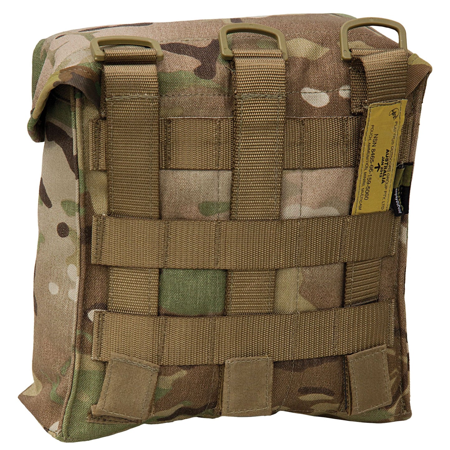 The MOLLE Minimi Pouch has been built to the same requirements as the old ALICE canvas Minimi pouches.
The MOLLE Minimi Pouch is lighter, stronger and can be MOLLE mounted.
This pouch looks and feels like everyones' old favourite but is superior in every way. www.moralepatches.com.au where the army shops