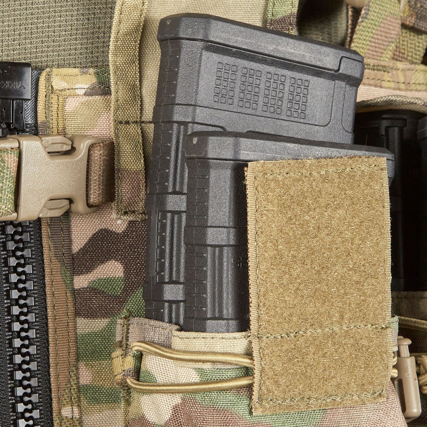The PLATATAC VM load-bearing CAF MOD chest rig is an ambidextrous, general-purpose, no-frills, load carriage solution designed with flexibility and ease of use in mind. It is designed to work as a standalone chest rig,or mounted to a plate carrier via quick release ITW clips. It features a large zipper in the middle for easy donning and doffing when wearing cold weather kit, or with armour. www.moralepatches.com.au where the army shops