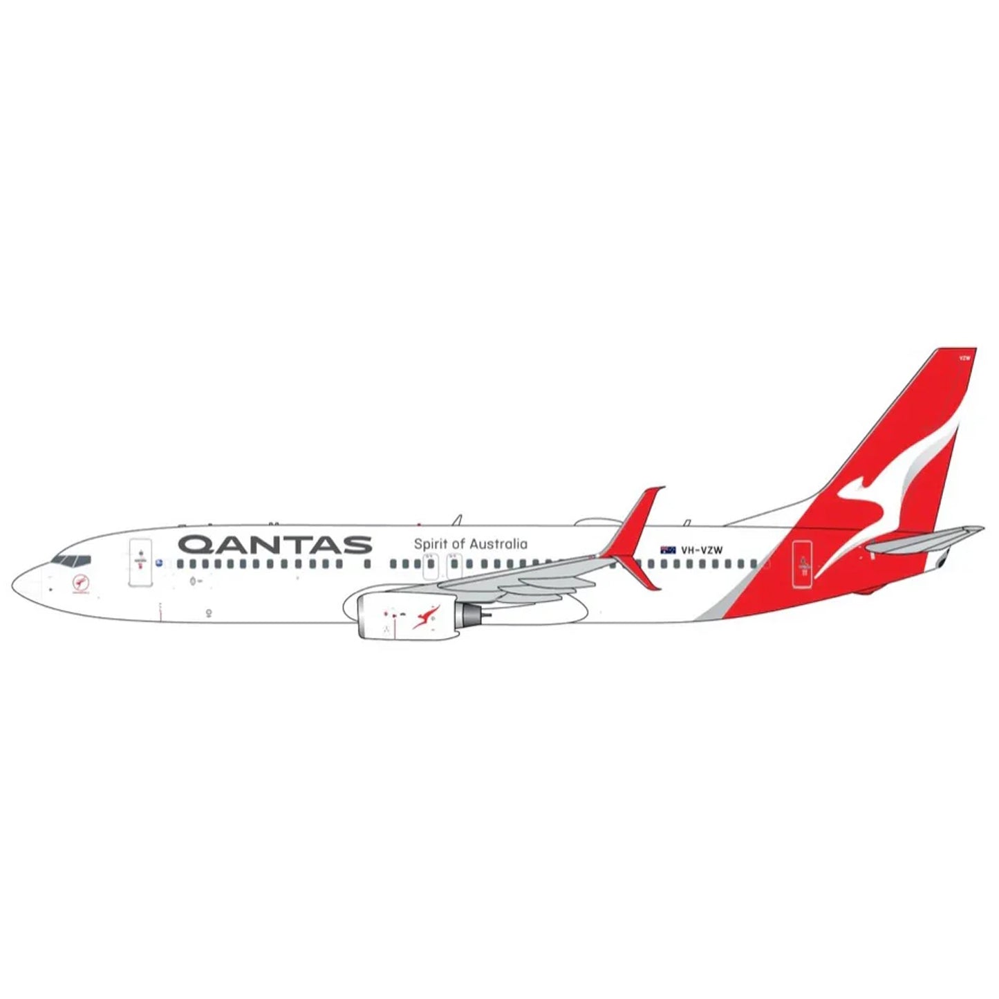 /400 Qantas Airways B737-800S VH-VZW by Gemini Jets delivers strong display value for aviation fans, airline collectors, and desktop modellers. www.moralepatches.com.au