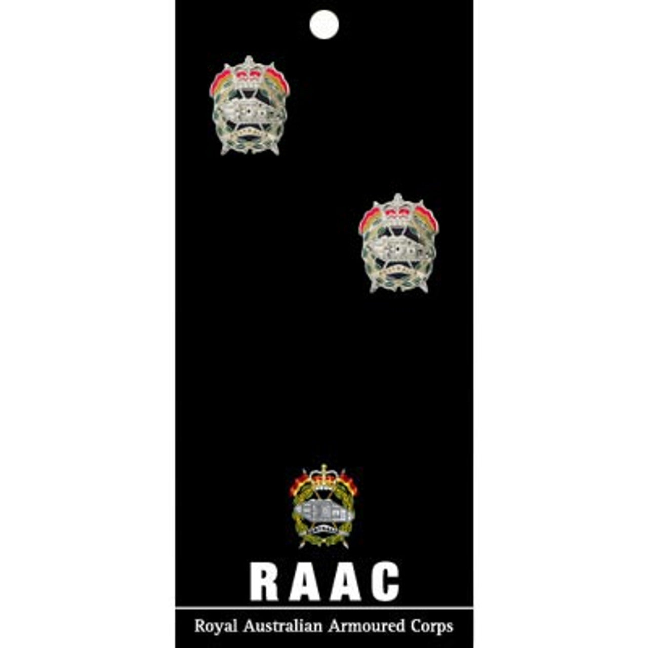 Show your pride and commitment with these sparkling RAAC 20mm cuff links. With full colour enamel and gold plating, these gorgeous accessories will bring a touch of style to any work outfit or special occasion. www.moralepatches.com.au