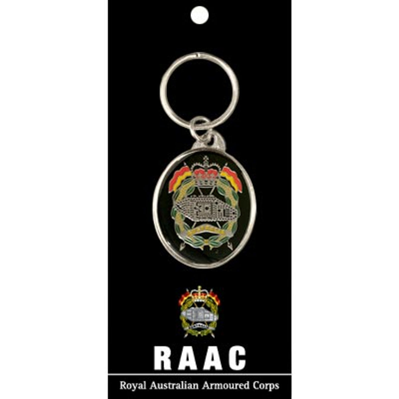 Eye-catching 40mm gold-plated RAAC key ring - guaranteed to keep your keys in order while turning heads & sparking chats! A statement piece like no other. Show off your style with this 40mm gold-plated RAAC key ring - guaranteed to keep your keys in check, and conversations going! www.moralepatches.com.au