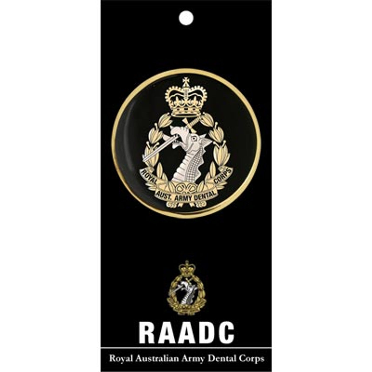 Be mesmerized by the glorious Royal Australian Army Dental Corps (RAADC) medallion. This stunning 48mm full colour enamel medallion never fails to draw attention and admiration wherever displayed or gifted. www.moralepatches.com.au
