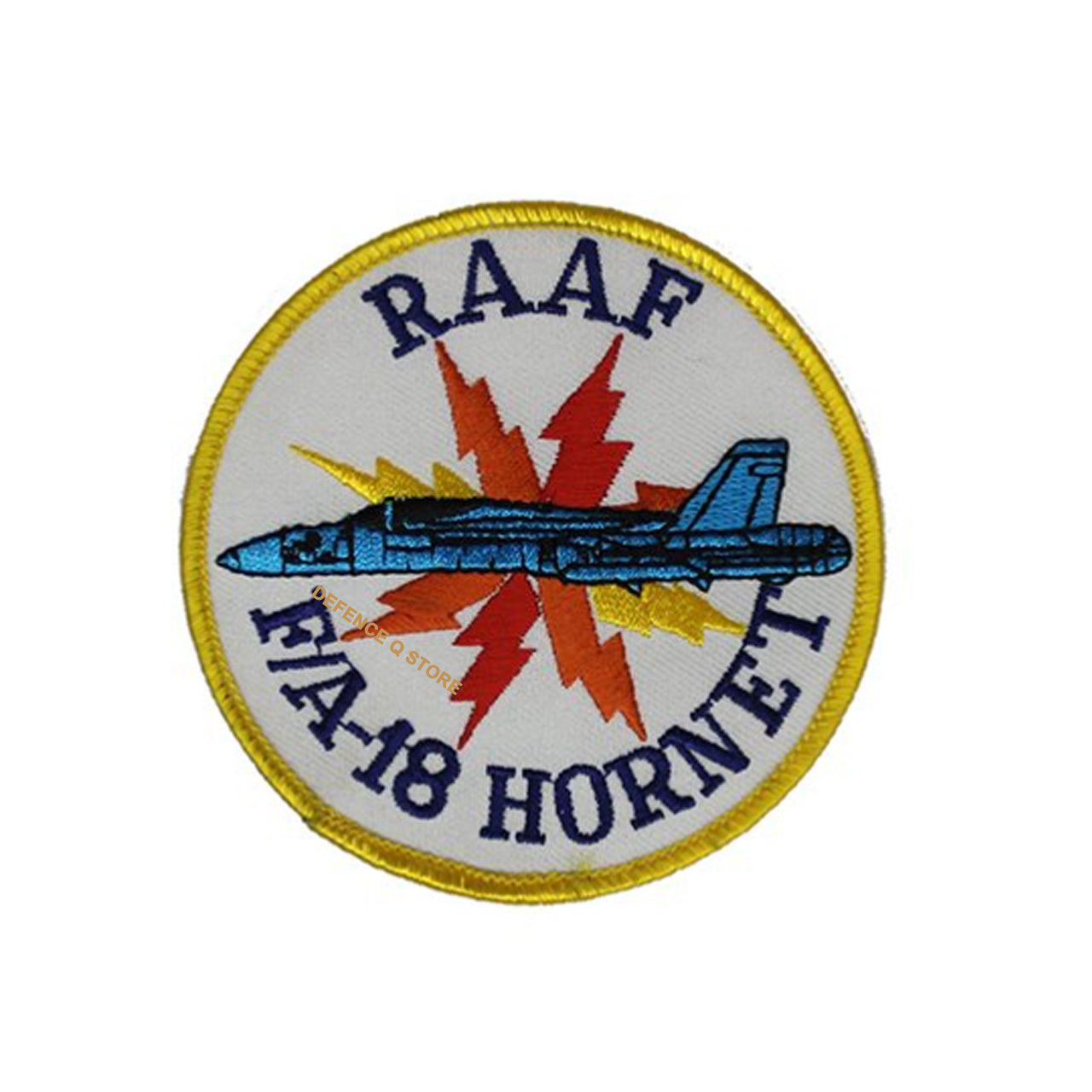 Experience the power and glory of the RAAF F/A-18 Hornet Lightning Patch! This stunning 9cm patch will take your love for aviation to new heights. Let it inspire you with its sleek design and representation of the elite fighter jet. Show your support for the RAAF and add this patch to your collection today. www.moralepatches.com.au