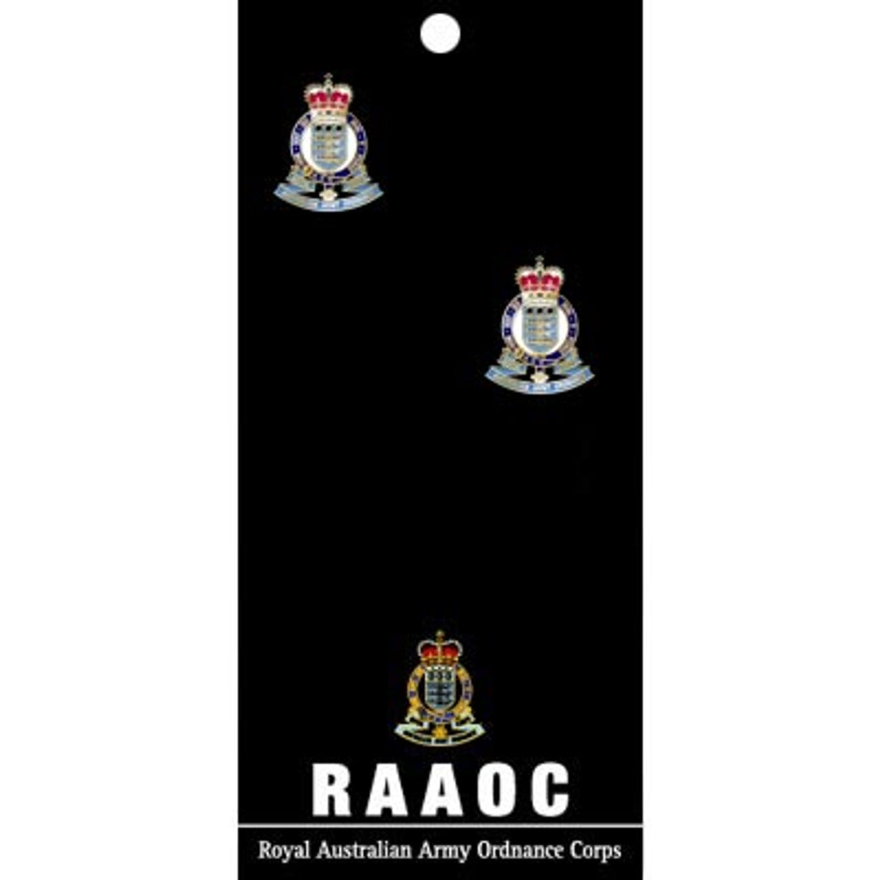Show your pride and commitment with these sparkling Royal Australian Army Ordnance Corps (RAAOC) 20mm cuff links. With full colour enamel and gold plating, these gorgeous accessories will bring a touch of style to any work outfit or special occasion. www.moralepatches.com.au