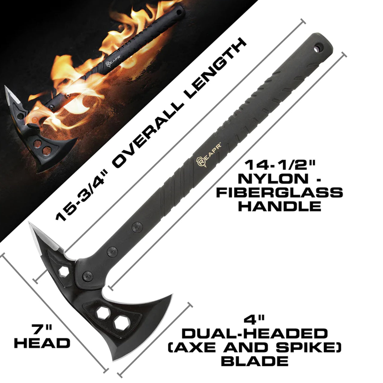 With a REAPR 11000 TAC Hawk Axe tactical survival axe in your outdoor survival kit, you’ll be prepared for anything. Designed for breaching, this versatile axe is perfect for camping, hunting and survival. www.moralepatches.com.au