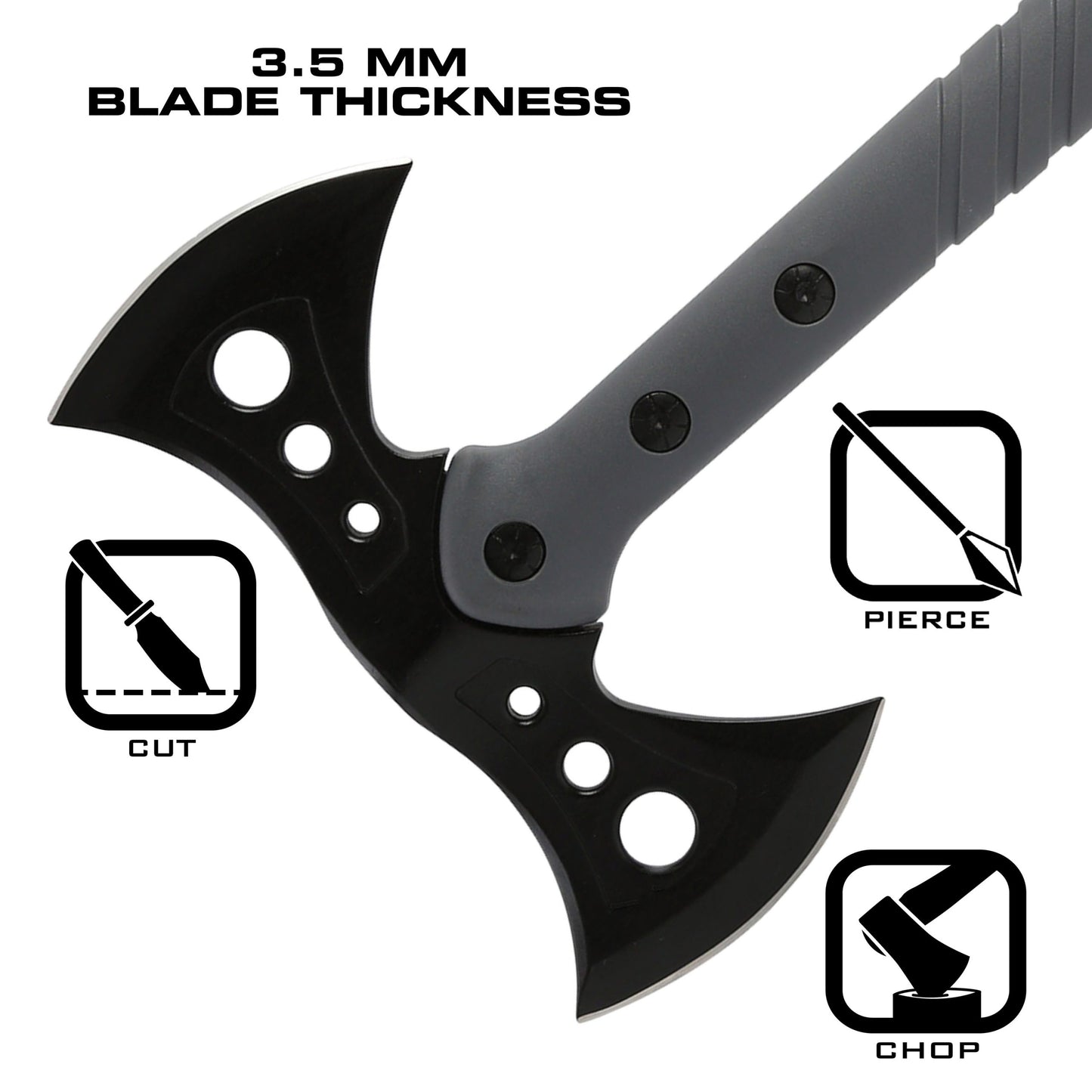 When you need a tactical survivalist axe that holds up to the rigors of any camping or hunting trips, the REAPR 11779 Sidewinder takes care of all your survivalist and hunting needs. www.moralepatches.com.au