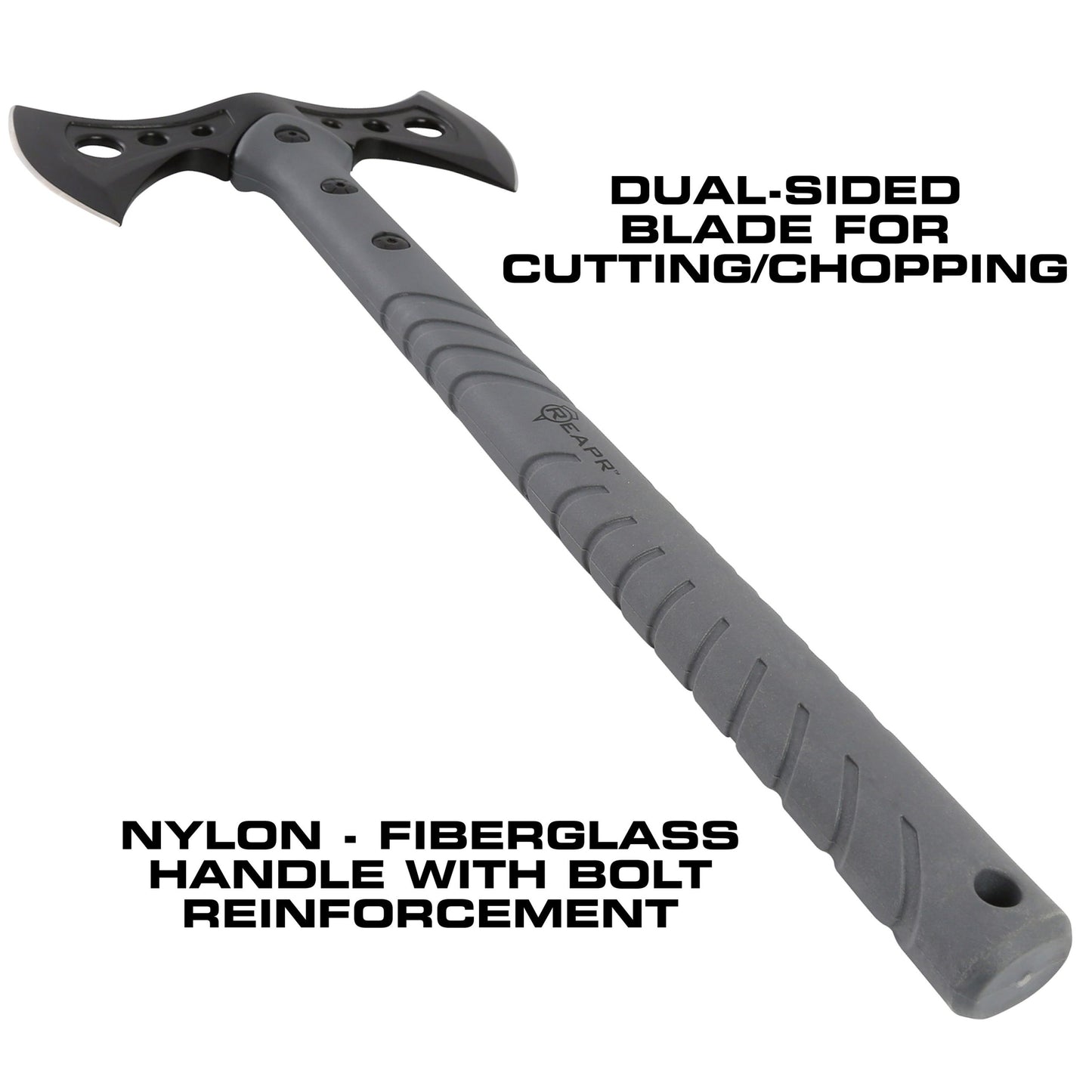 When you need a tactical survivalist axe that holds up to the rigors of any camping or hunting trips, the REAPR 11779 Sidewinder takes care of all your survivalist and hunting needs. www.moralepatches.com.au