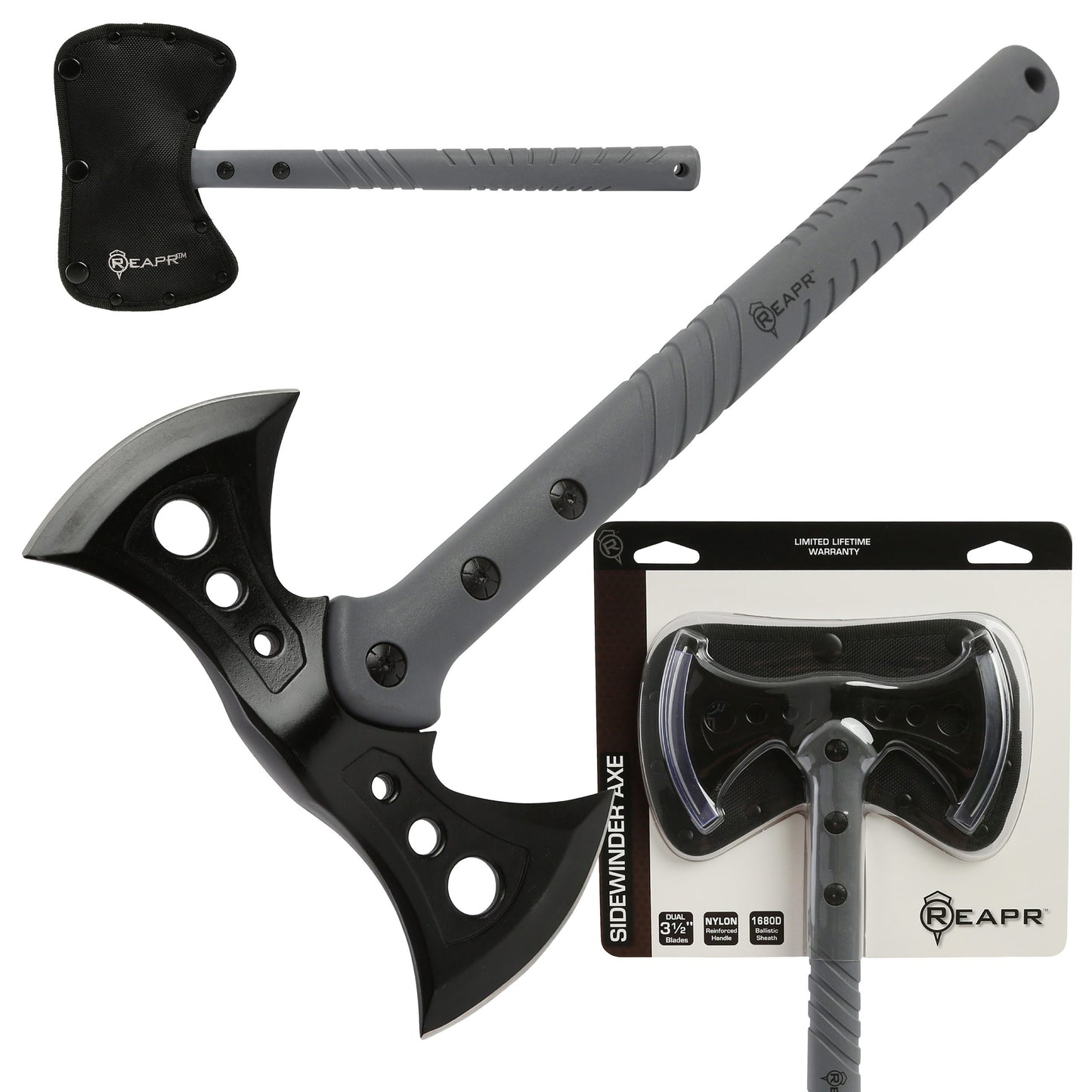 When you need a tactical survivalist axe that holds up to the rigors of any camping or hunting trips, the REAPR 11779 Sidewinder takes care of all your survivalist and hunting needs. www.moralepatches.com.au