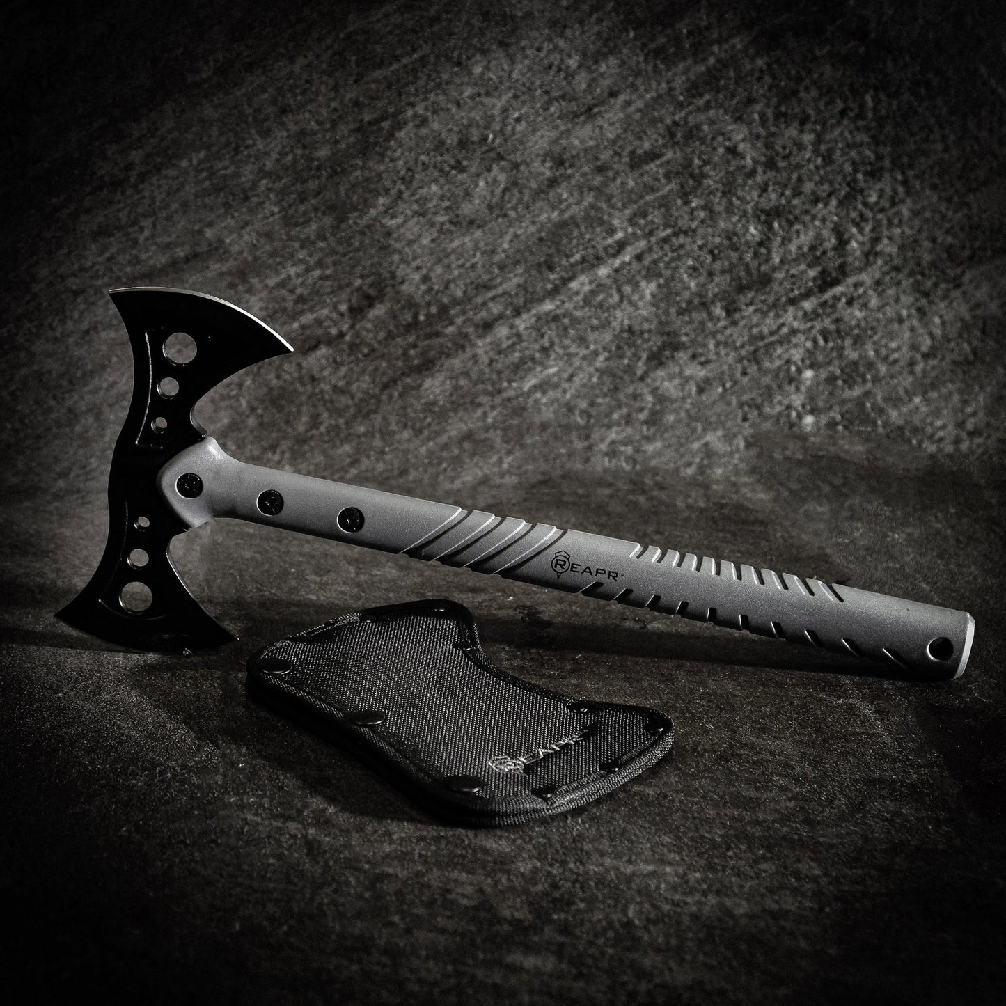 When you need a tactical survivalist axe that holds up to the rigors of any camping or hunting trips, the REAPR 11779 Sidewinder takes care of all your survivalist and hunting needs. www.moralepatches.com.au