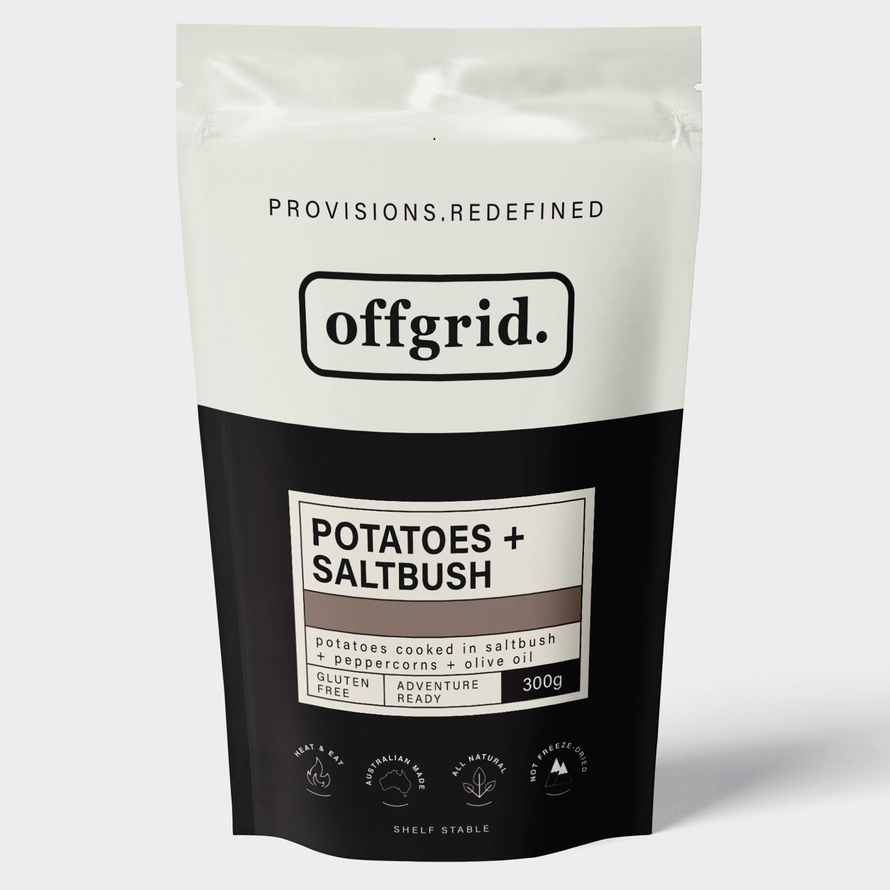 Batch made with wild harvested saltbush from South Australia and potatoes grown in the Gippsland region of Victoria. This recipes is great on its own with some good sour crème, or as a side with our Venison stroganoff. www.moralepatches.com.au