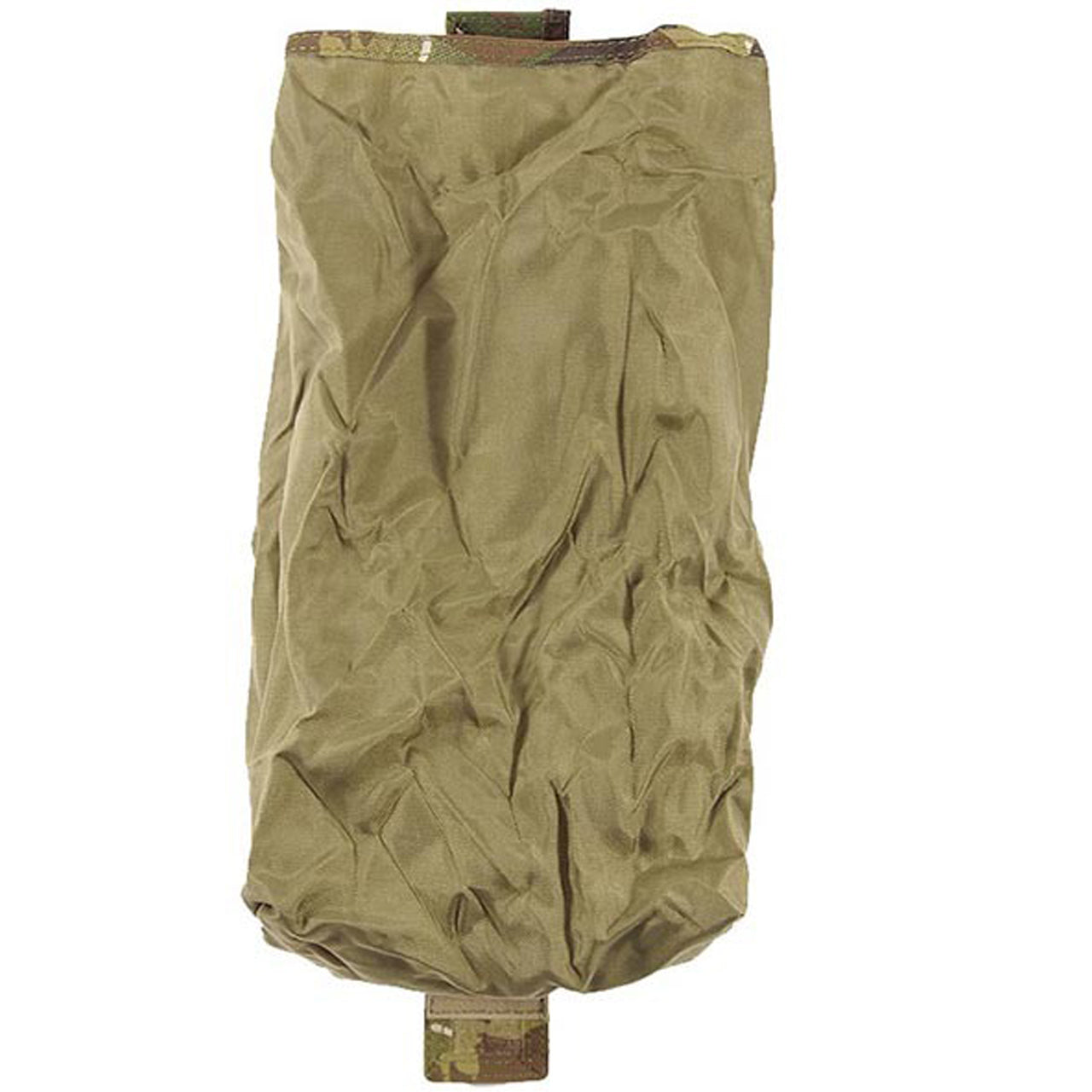 The tightest and most compact dump pouch around. Only one column wide, opens out in one quick simple motion. The tapered bag design minimises spillage of spent magazines and documents by acting as a choke point. This pouch, being so small will attach almost anywhere with ease. Requires one MOLLE column for attachment. www.moralepatches.com.au