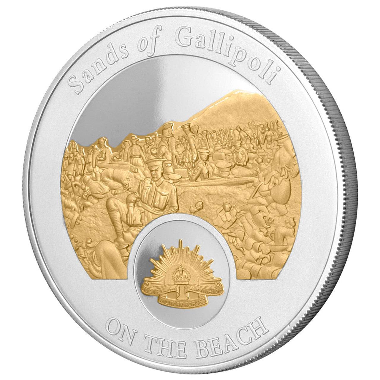 Colour: Gold, silver Material: Minted from brass alloy, finished in highly polished gold and silver plate Measurement: Medallions: 50mm x 4.5mm, Case: 195mm (W) x 245mm (H) x 30mm (D) Volume: Limited to 2,500 releases www.moralepatches.com.au