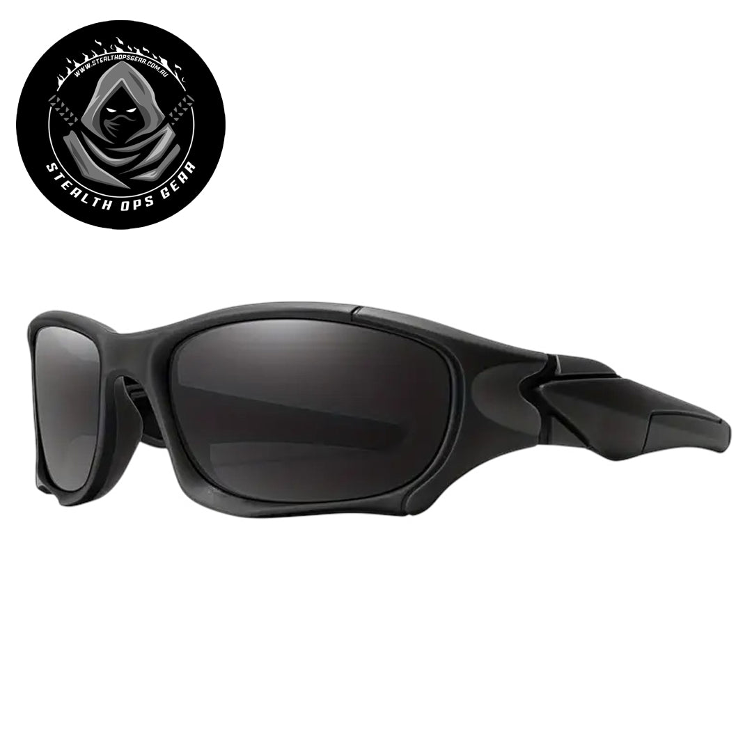 Experience the ultimate in tactical eyewear with Stealth Ops Gear Tactical Sunglasses in Black. Featuring a dark tint for superior glare reduction, these sunglasses offer comfort and durability for all your missions. Stay sharp and protected with gear designed to perform. www.moralepatches.com.au