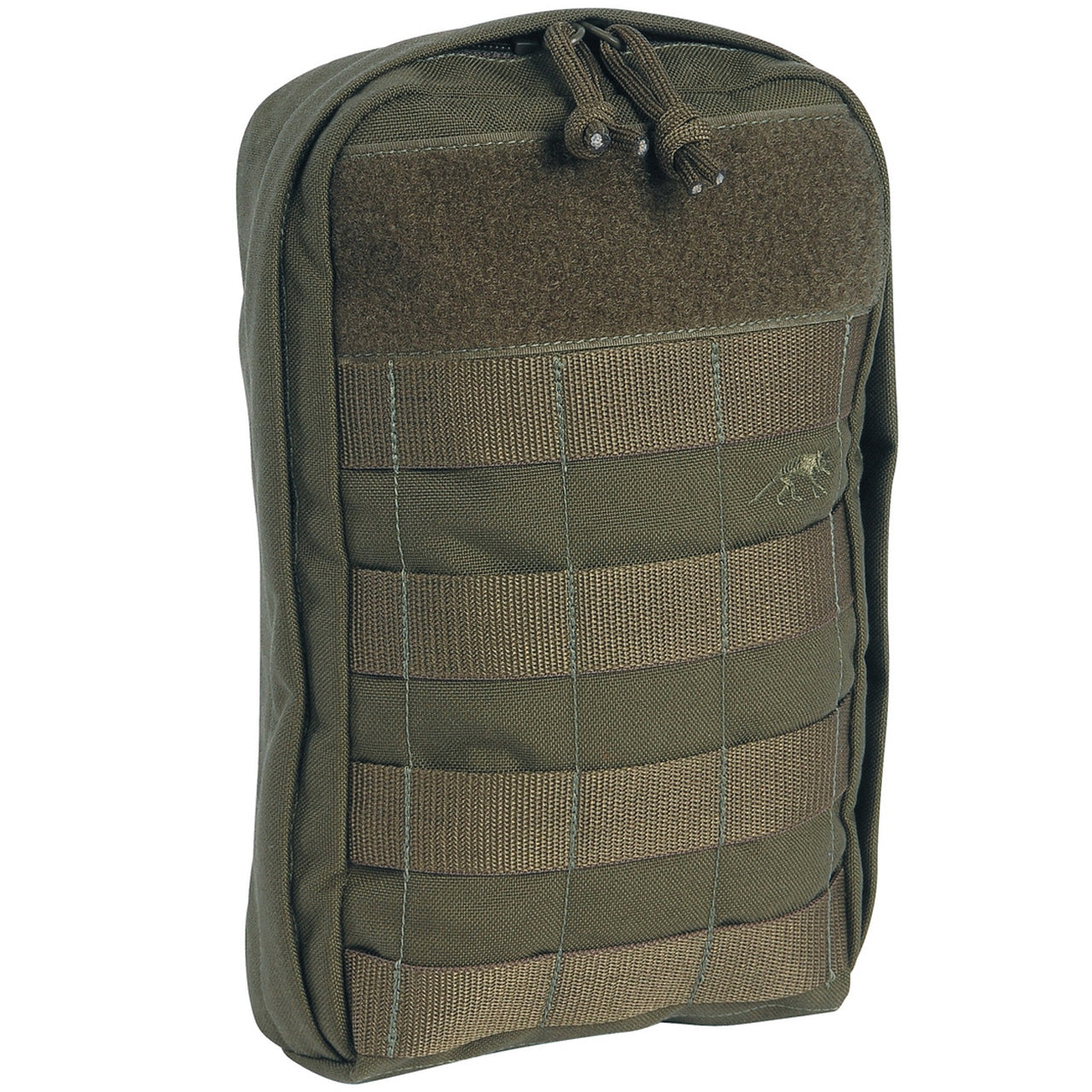 Take your tactical game to the next level with the Tasmanian Tiger Tactical Pouch 7! Ideal for adding extra gear, first aid supplies, communication devices and more - this universal accessory pouch is a must-have. Outfit yourself with confidence. www.moralepatches.com.au olive front view
