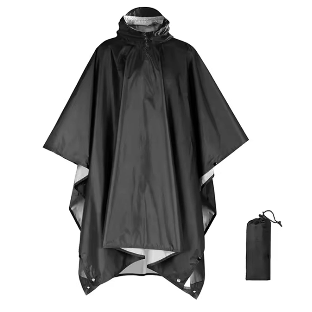 Made from tough Ripstop Nylon with a sleek black design, this versatile poncho offers both durability and style. It includes a handy stuff bag for easy carrying, and grommets on all corners provide secure attachment options. Measuring 210x140cm, it’s lightweight and compact for effortless packing. Use it as a poncho, ground sheet, or emergency shelter to suit your needs. www.moralepatches.com.au