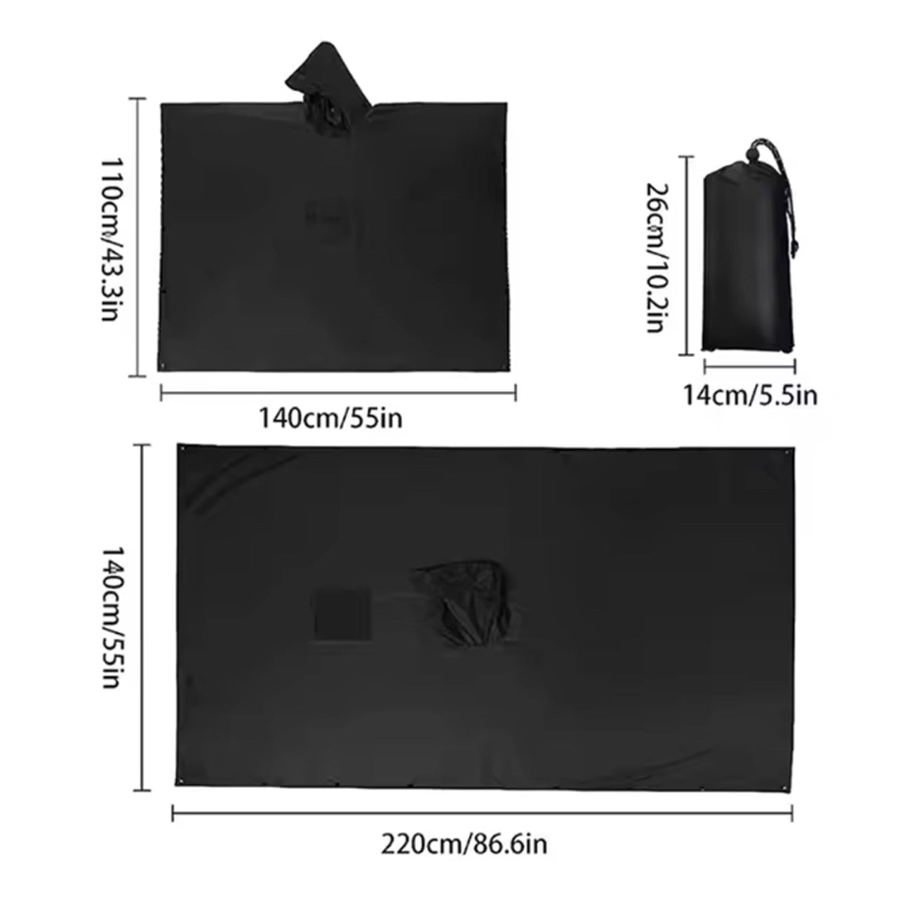 Made from tough Ripstop Nylon with a sleek black design, this versatile poncho offers both durability and style. It includes a handy stuff bag for easy carrying, and grommets on all corners provide secure attachment options. Measuring 210x140cm, it’s lightweight and compact for effortless packing. Use it as a poncho, ground sheet, or emergency shelter to suit your needs. www.moralepatches.com.au