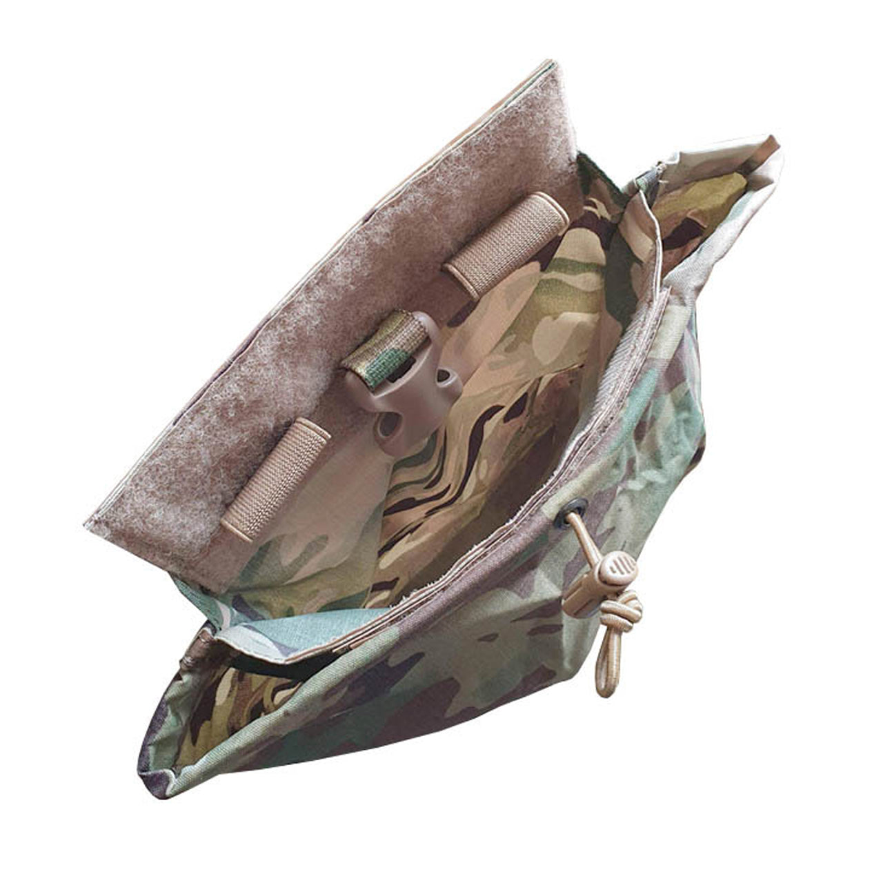The Tactical Exploitation Dump (TED) is a light weight multi purpose dump pouch designed with tactical entry and exploitation teams in mind. Attaches to any SORD platform with a velcro sandwich closure on the bottom edge. The dump can be rolled up and stowed with a single 25mm side release buckle, easily deployed with a single action. www.moralepatches.com.au