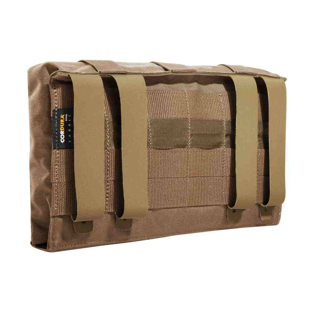 First aid pouch with quick-access system. The panel for individual loading can simply be lifted out. www.moralepatches.com.au