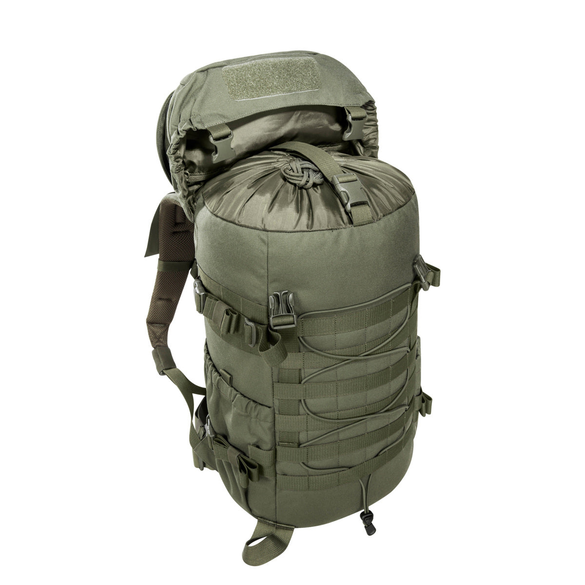Explore the rugged outdoors with the TT Mil Ops Pack 30 backpack. This small yet robust backpack is designed with a padded back and removable waist belt for ultimate comfort. The MOLLE and lacing systems, compression straps, and side pockets provide versatile storage options, www.moralepatches.com.au