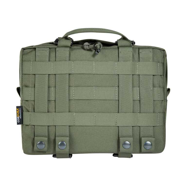 Large accessory and lid pouch. The TT Tac Pouch 10 MKII is designed as a MOLLE affixed pouch for the TT Base Pack 52 and TT Base Pack 75, though can also be used with other backpacks or as a large hip pouch. Twin compression straps contain goods in transit, and a MOLLE front provides adaptability. www.moralepatches.com.au
