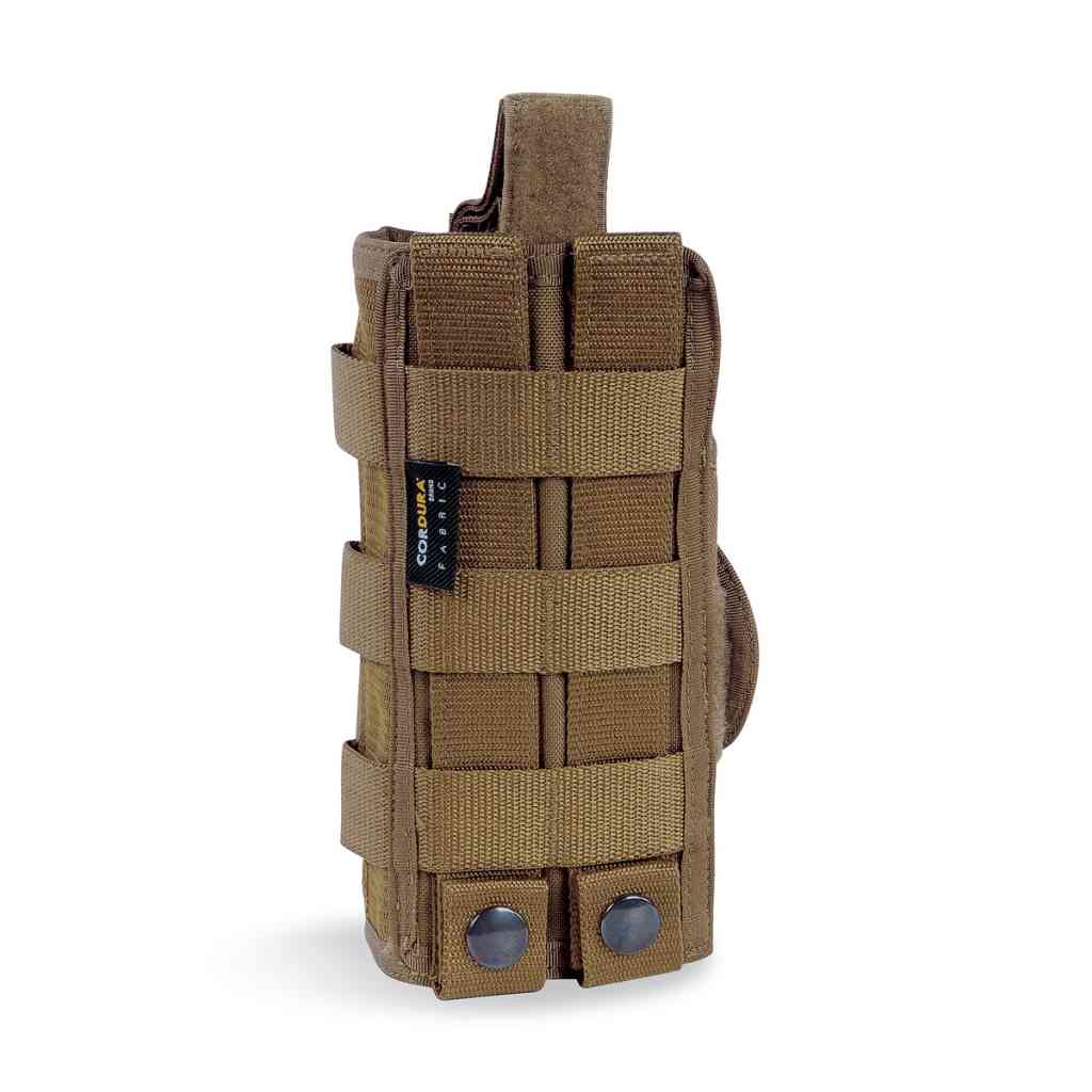 The Tasmanian Tiger Tac Holster MK II in Coyote offers an adjustable design that securely attaches to MOLLE systems, providing a versatile and dependable pistol carry solution. www.moralepatches.com.au