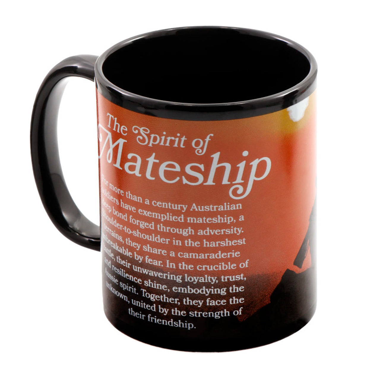 Introducing "The Spirit of Mateship Coffee Mug" – a tribute to the indomitable spirit of Australian soldiers who have exemplified the essence of mateship for over a century. www.moralepatches.com.au