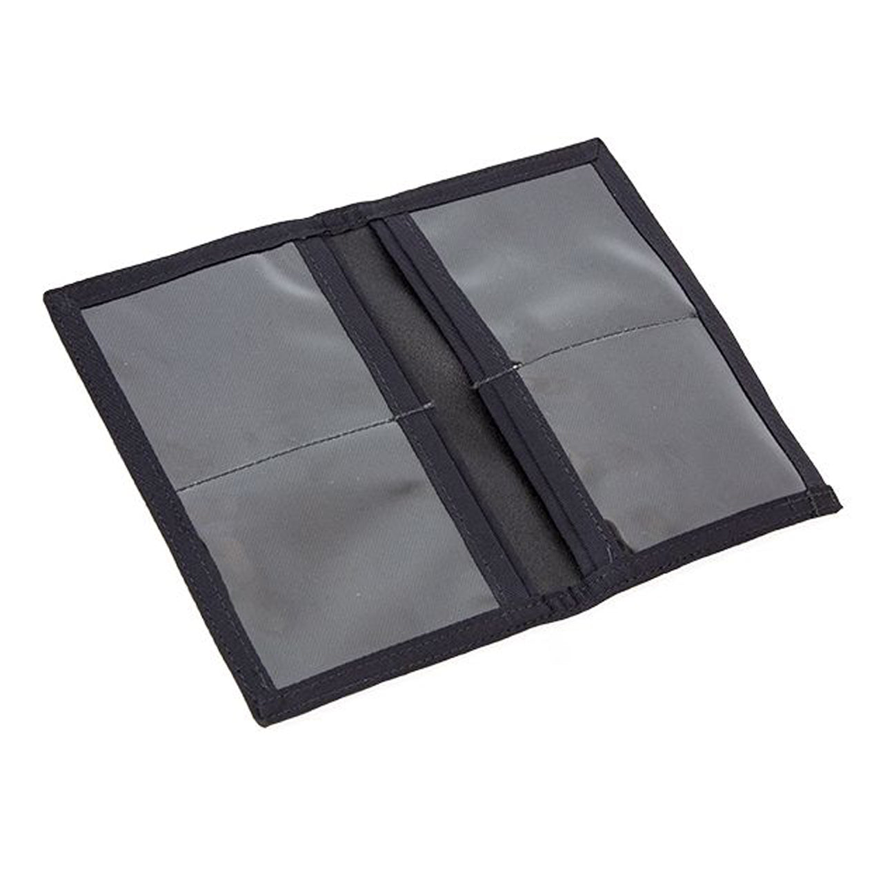 Protect your notebook with this handy lightweight cover. Featuring two pockets for holding small documents, and a notebook. With four window pockets to hold ID or money. Designed to work with a 9.5cm x 14.5cm notebook www.moralepatches.com.au
