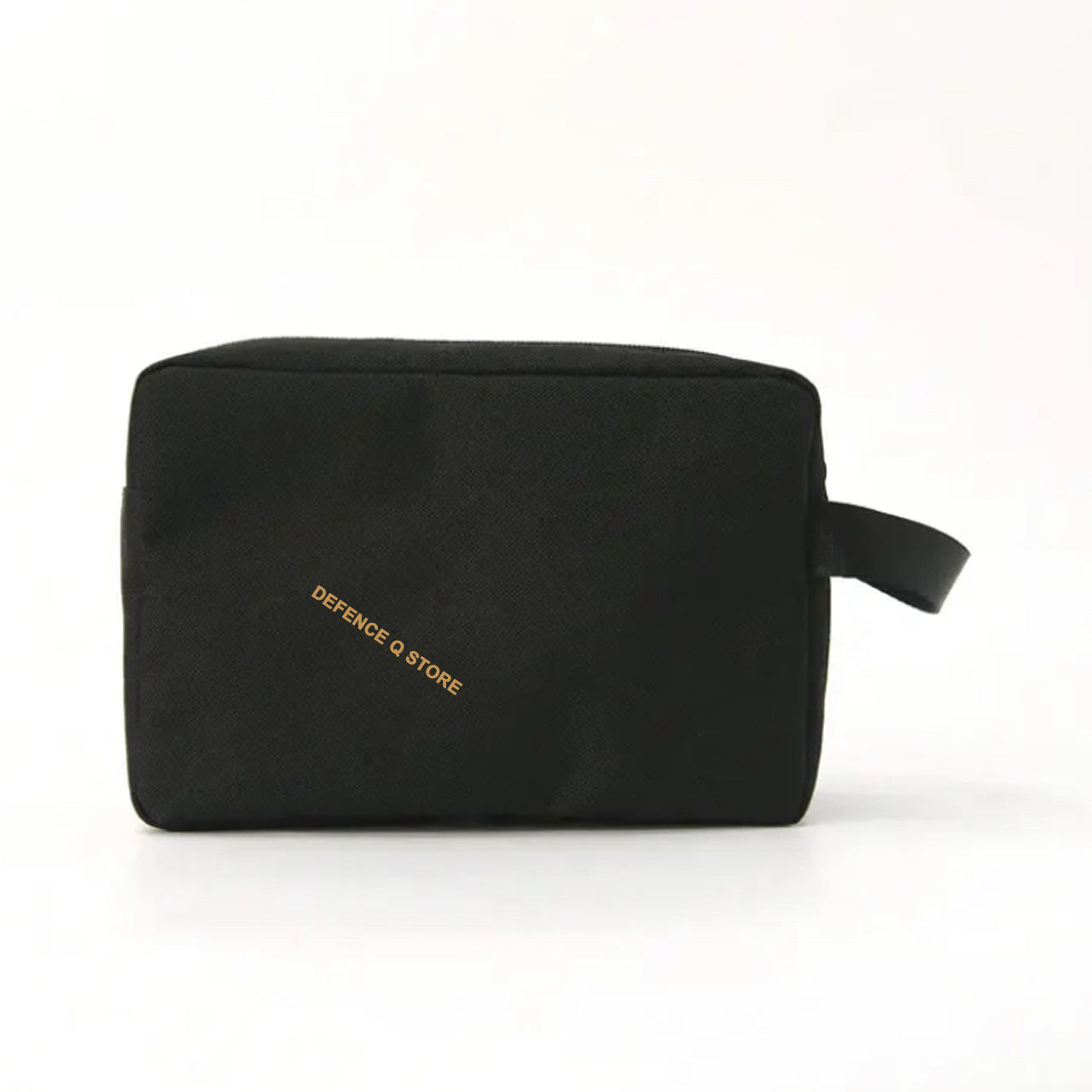 This Toiletry Bag Black is a must-have for any traveler. With dimensions of 16.5cm (H) x 23cm (W) x 9cm (D), it's perfect for storing toiletries and accessories. Made from 100% Polyester, it boasts a sleek and durable design. The side carry handle, front pocket compartment with closeable zip, and top zip closure make it a convenient and stylish choice. www.moralepatches.com.au