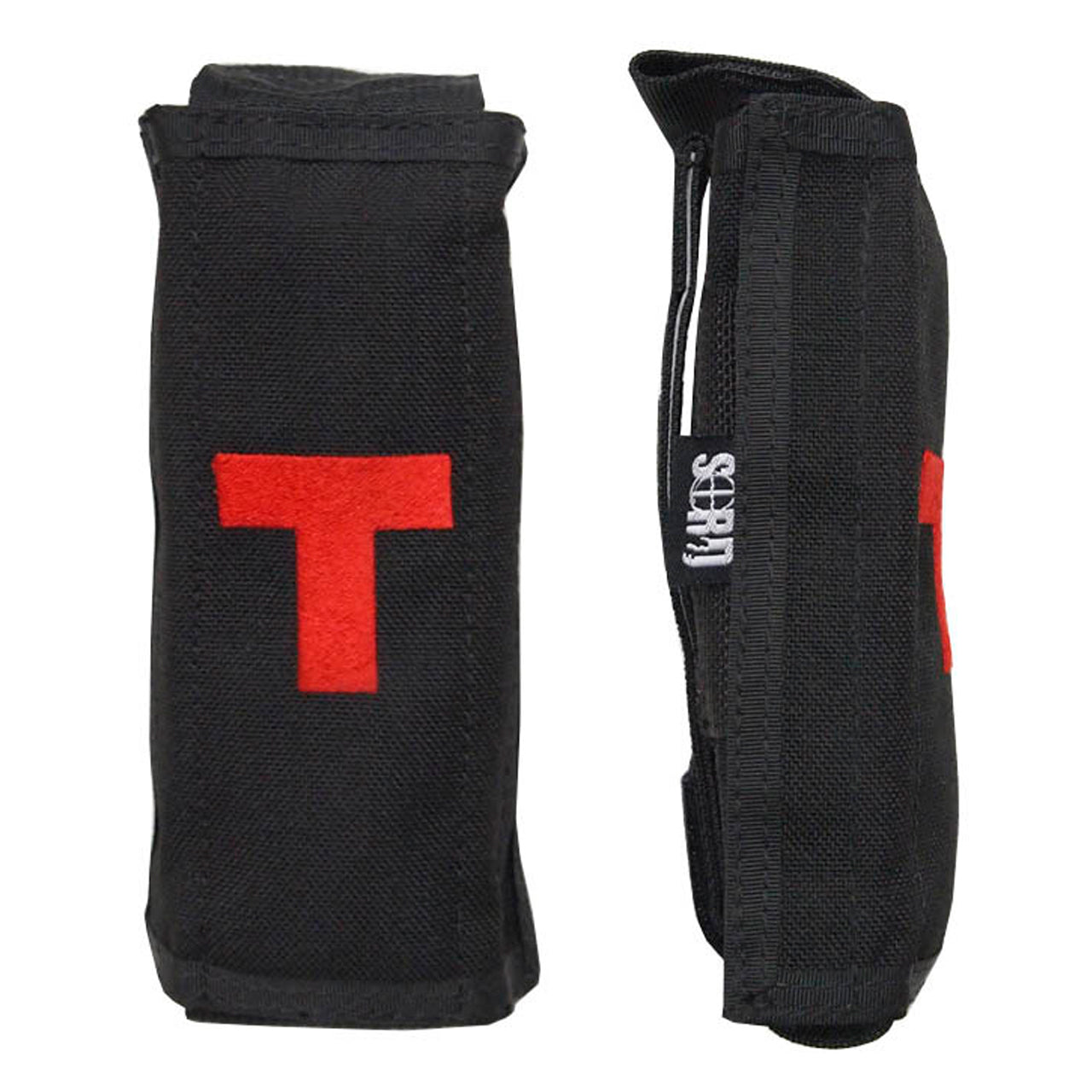 The tourniquet cover is designed to be worn on the man. The pouch is easily released by a velcro tab at the top when pulled allows the cover to drop open and expose the tourniquet. The pouch holds both the SOFTT and the C-A-T tourniquet. www.moralepatches.com.au