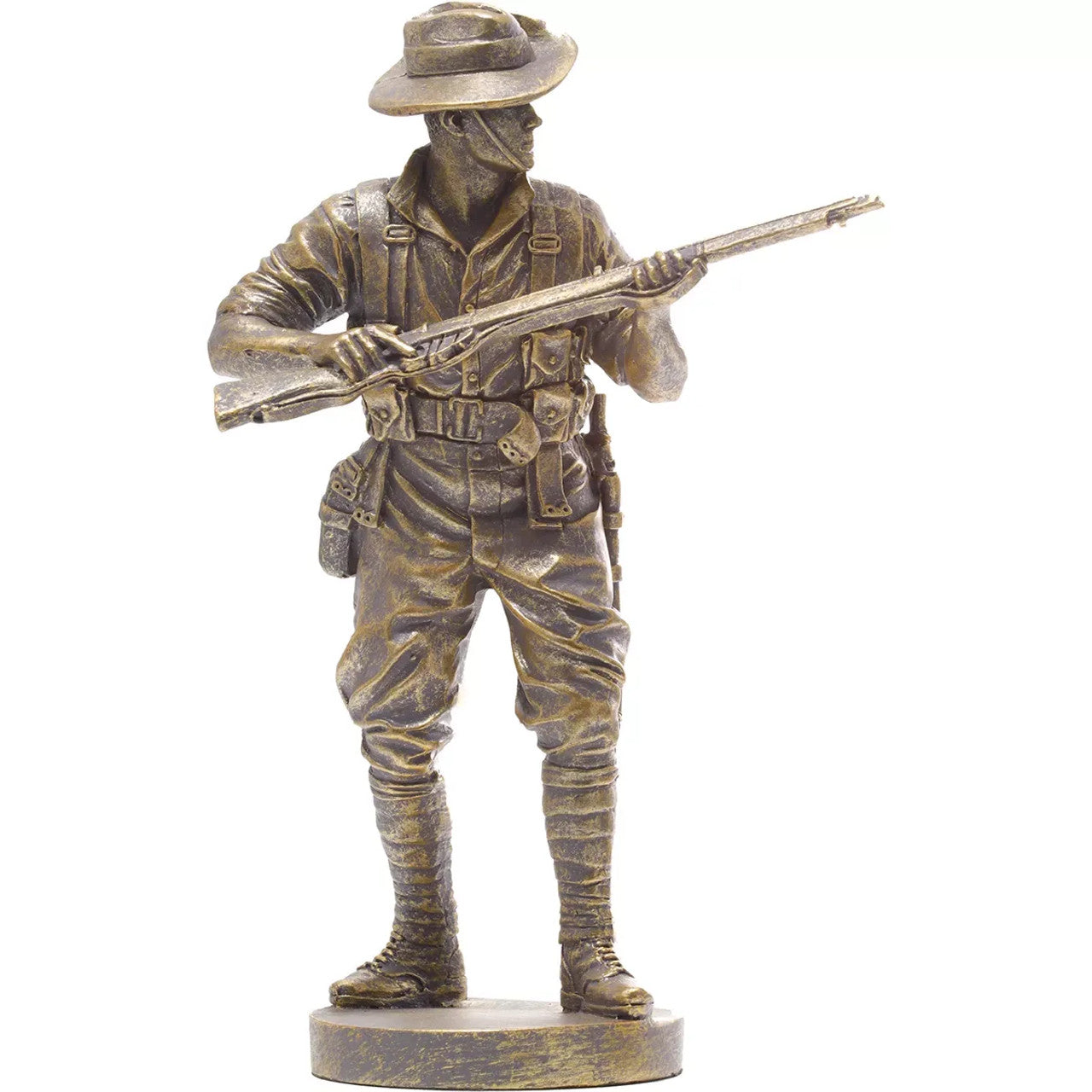 The sensational collector's edition of our fantastic WW1 Digger Miniature figurine. Only 100 of the WW1 Digger Miniature figurines feature this unique gold finish, creating the Collector's Gold Edition. www.moralepatches.com.au