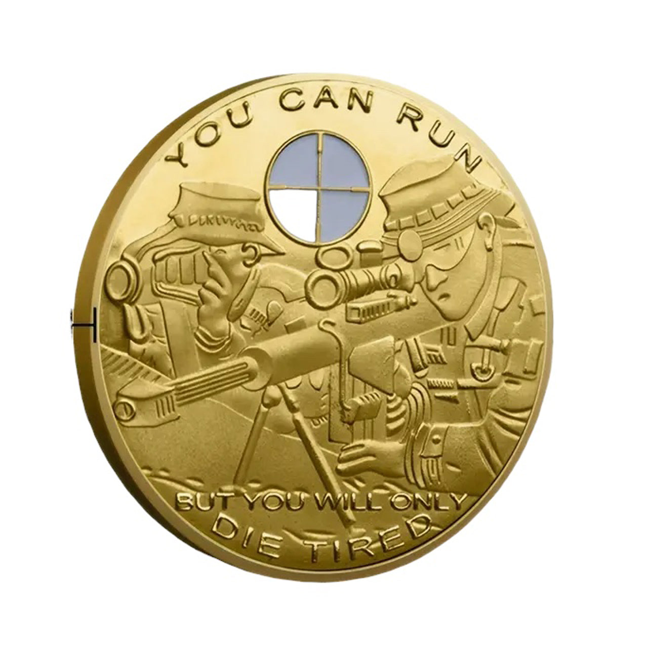 Show your respect for the Sniper Medallion with this beautiful full-colour medallion! Its unique design features the sniper and spotter in gold on one side and sniper rifles on the other. Show your appreciation with this one-of-a-kind piece of jewellery. www.moralepatches.com.au