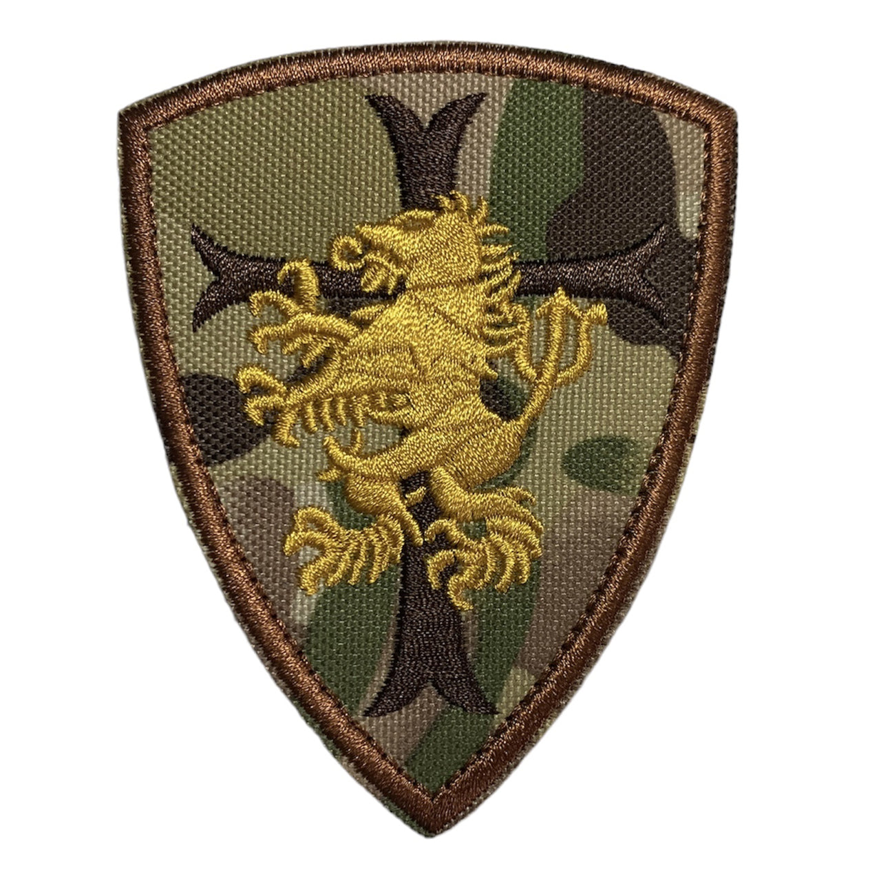Experience the power and impact of Crusade Shield Multicam Embroidery Velcro Backed Patch in a compact 9x7cm size. Don't underestimate the potential of this patch - it's the perfect addition to any outfit or accessory. Order now and discover the endless possibilities! www.moralepatches.com.au