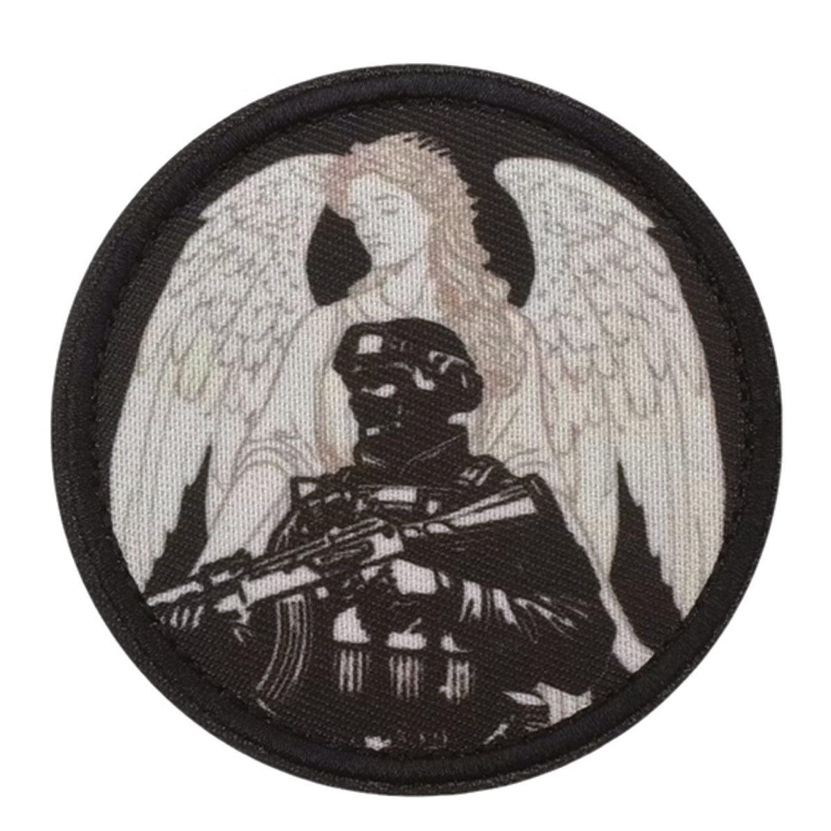 Soldiers Guardian Angel Embroidery Morale Patch - Stealth Ops Gear , measuring 8cm, is a striking and durable addition to personalize your gear with style and toughness. www.moralepatches.com.au