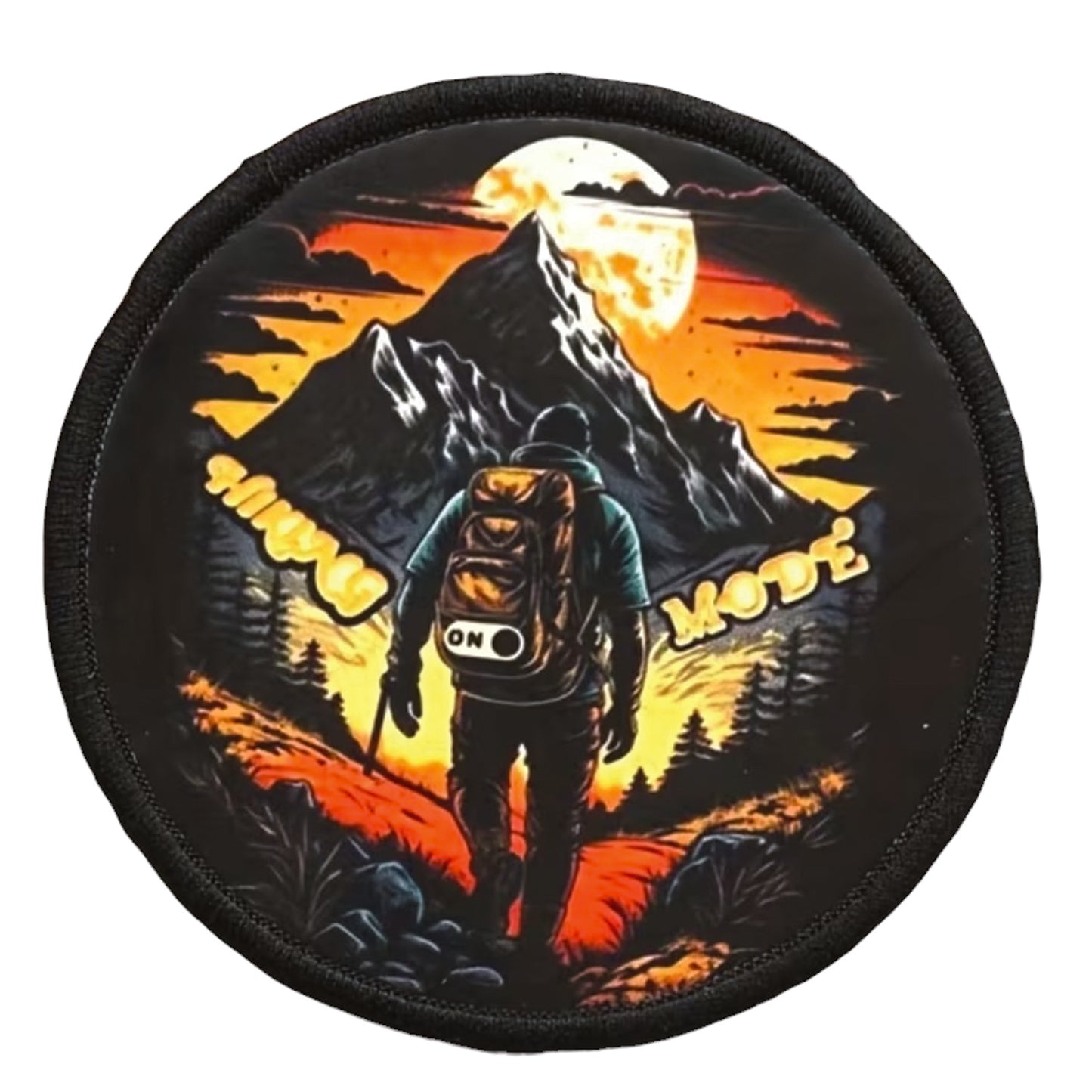 Unleash your creativity with the Hiking Mode Embroidery Printed Patch Hook & Loop! Measuring 8cm and featuring a beautifully embroidered design and secure hook & loop backing, this patch is a must-have for any collector. www.moralepatches.com.au