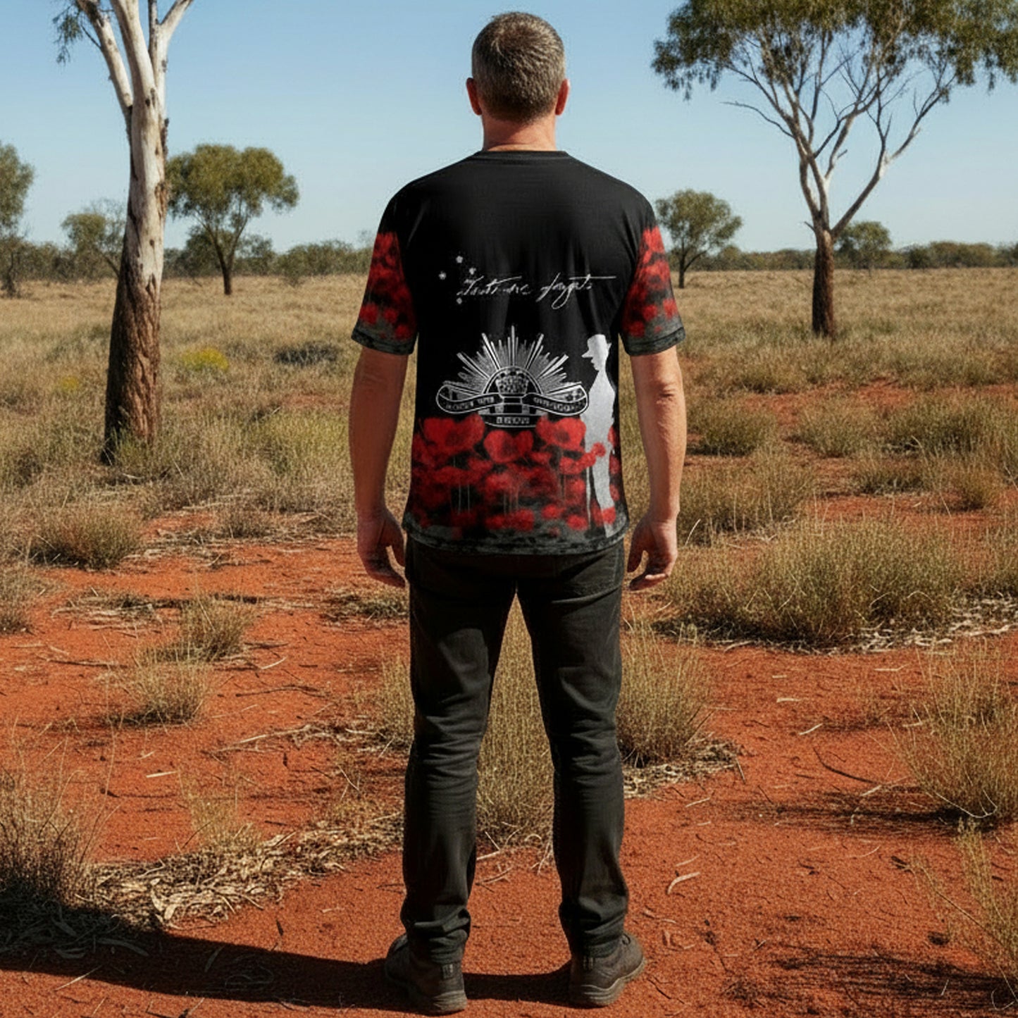 Honour the legacy of Australia's military heritage with this premium tribute tee. Crafted from durable 100% polyester, it's designed to keep you comfortable while you wear your respect. Perfect for veterans, serving members, and those who stand in remembrance—a meaningful way to show your support for those who've served. www.moralepatches.com.au