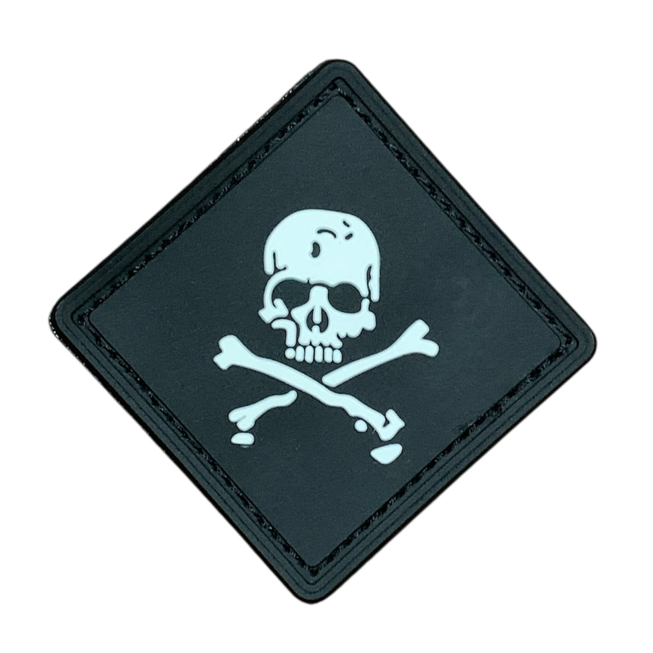 Transform your field gear, jackets, shirts, pants, jeans, hats, and patch boards with the powerful Pirate Diamond PVC Patch. Measuring 8x8cm(diamond shape or 5.7x5.7cm squared) and equipped with Velcro backing, this badge is the perfect symbol of devotion and strength. www.moralepatches.com.au