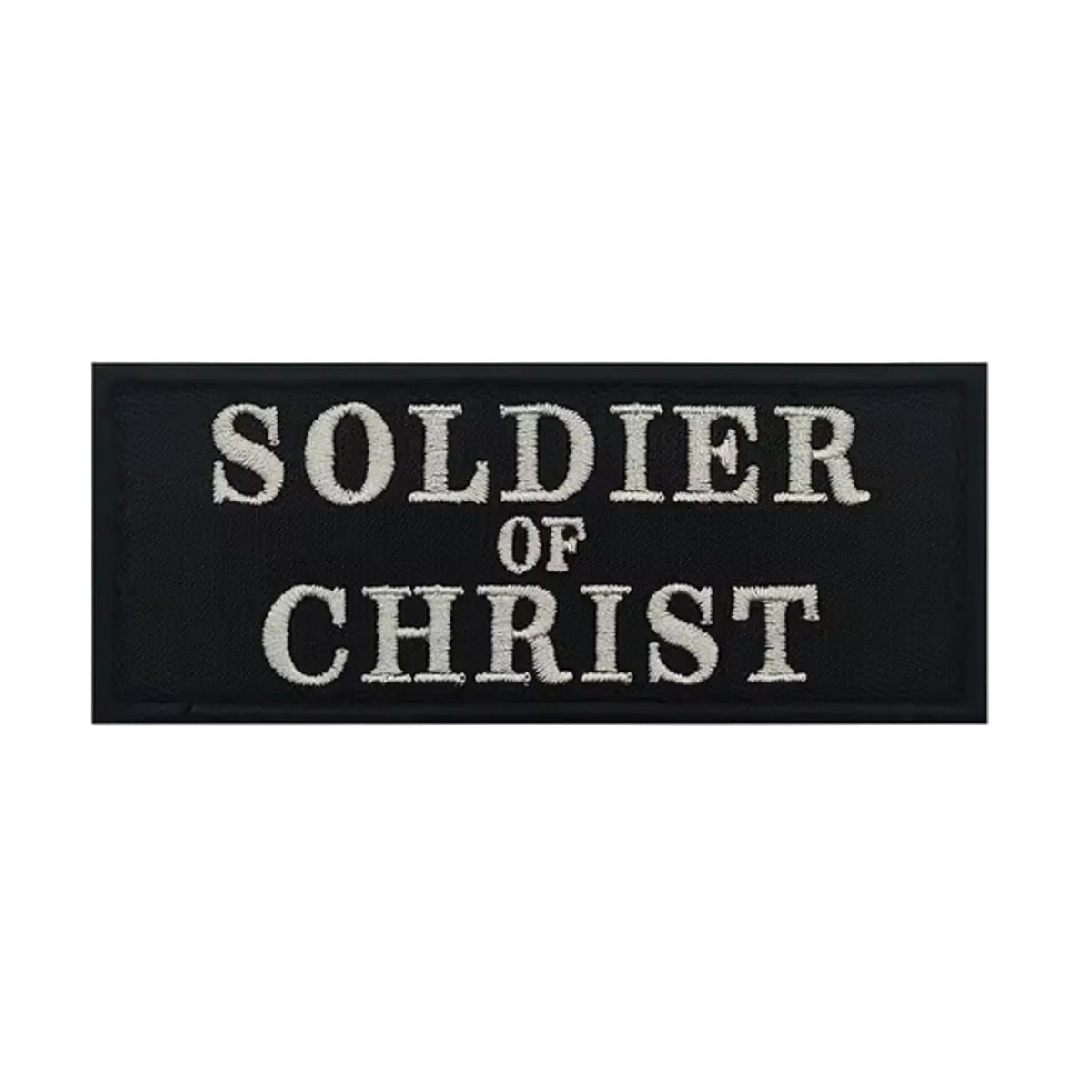Unleash your soldier spirit with the Soldier Of Christ Embroidery Patch Hook & Loop! Featuring an embroidered design and hook & loop backing, this 10x4cm patch is the perfect addition to your collection. Show off your unapologetic confidence and unique sense of humour with this high-quality product. www.moralepatches.com.au