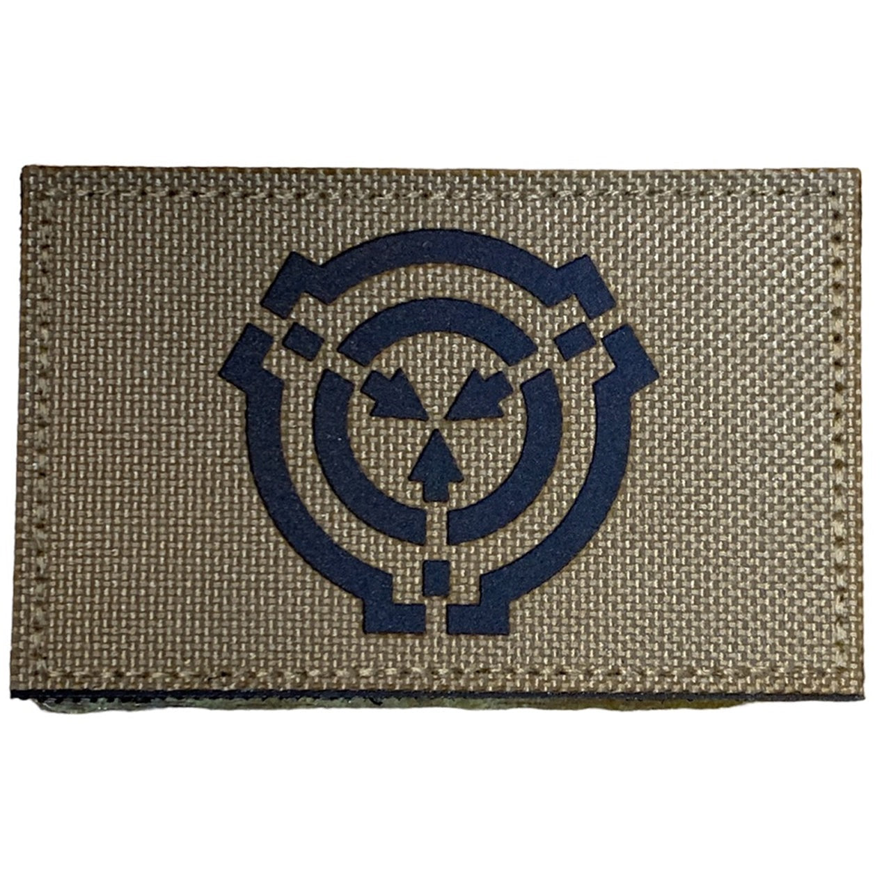 Target Laser Cut Tan Patch Hook & Loop. Size: 8x5cm HOOK AND LOOP BACKED PATCH(BOTH PROVIDED) www.moralepatches.com.au