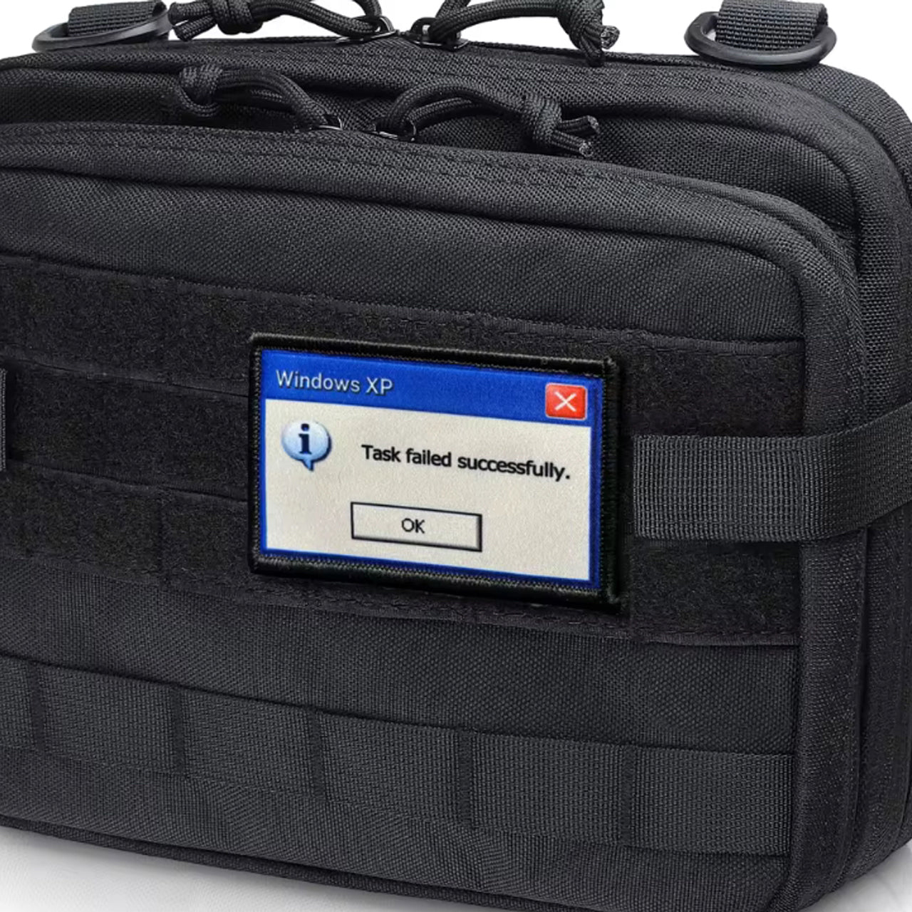 Unleash your inner motivation with our Task Failed Morale Patch Hook & Loop! This dynamic accessory serves as a daily reminder to never give up, even when faced with setbacks. With its reliable hook and loop design, it's perfect for attaching to any item of your choice. www.moralepatches.com.au