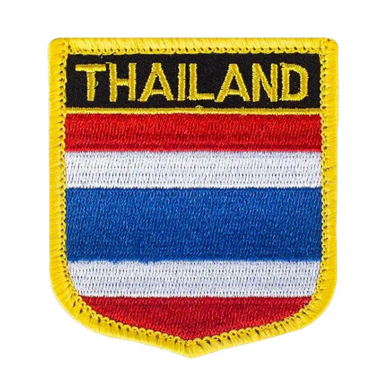 This Thailand Flag Embroidery Velcro Backed Morale Patch Badge comes with Velcro backing for effortless attachment and measures 7x6cm. Show your unwavering support for this amazing country by adding this badge to your collection today! www.moralepatches.com.au