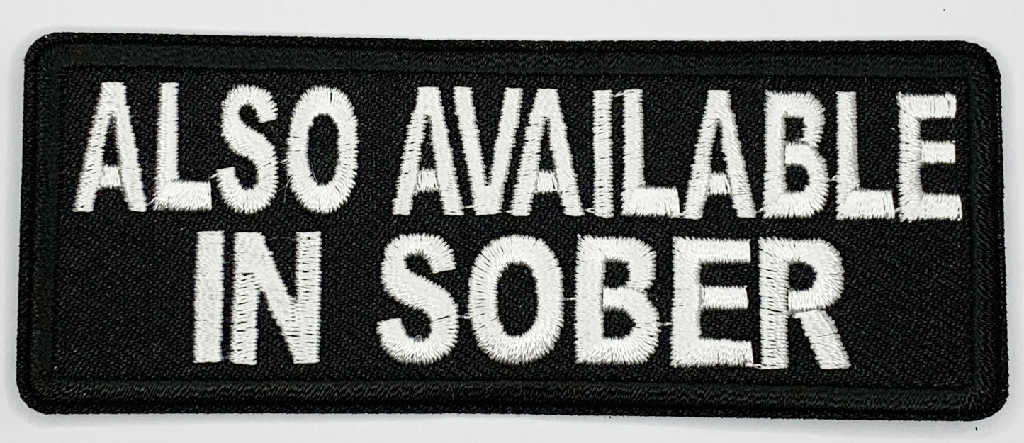 Also available in sober Iron On Patch. Great for attaching to your jackets, shirts, pants, jeans, hats. Size: 10.4X4cm