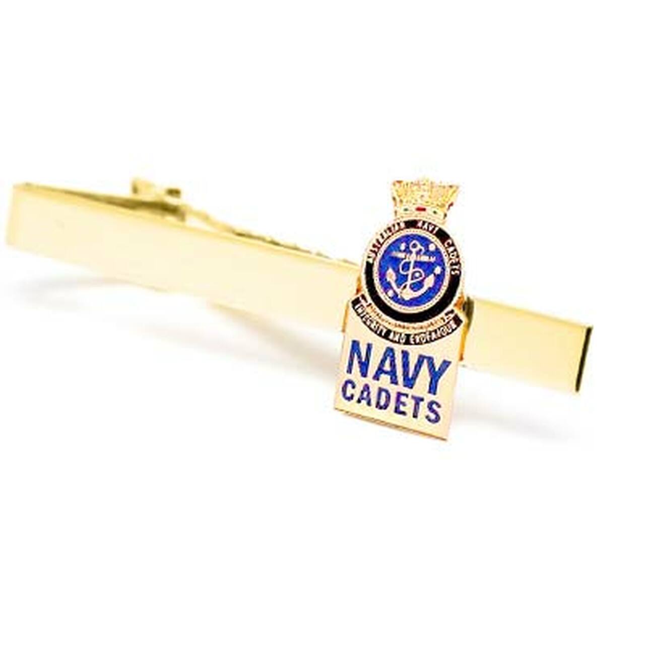 Australian Navy Cadets (ANC) 20mm full colour enamel tie bar. Displayed on a presentation card. This beautiful gold plated tie bar looks great on both work and formal wear.