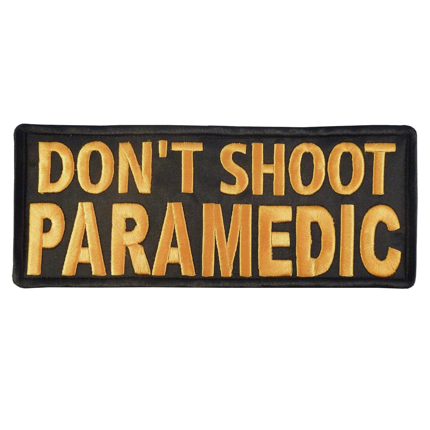 Don't Shoot Paramedic PVC Patch Black and Yellow
