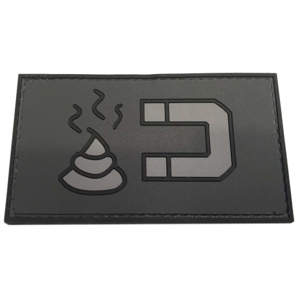 Shitmagnet PVC Patch, Velcro backed Badge. Great for attaching to your field gear, jackets, shirts, pants, jeans, hats or even create your own patch board. Size: 5x3.3cm